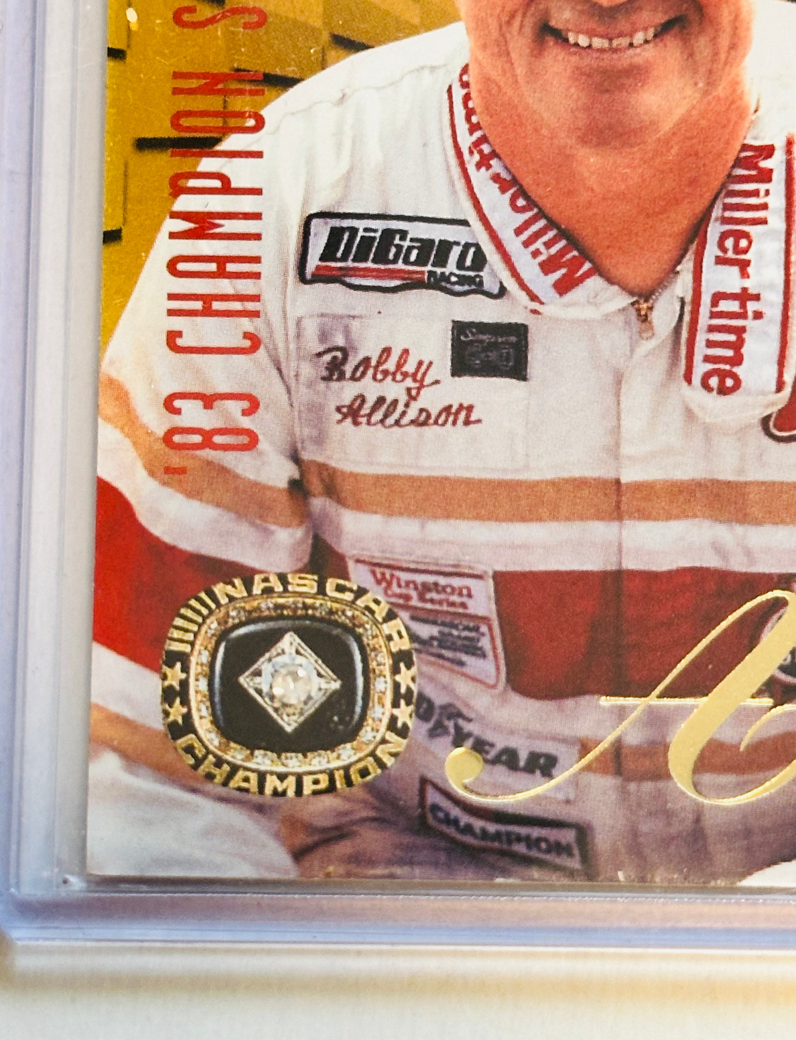 1996 NASCAR Bobby Allison Limited Edition Diamond Racing Promo Card - Collectible Memorabilia for Racing Fans & Sports Enthusiasts | Perfect for Display, Gifts, and Racing Collections