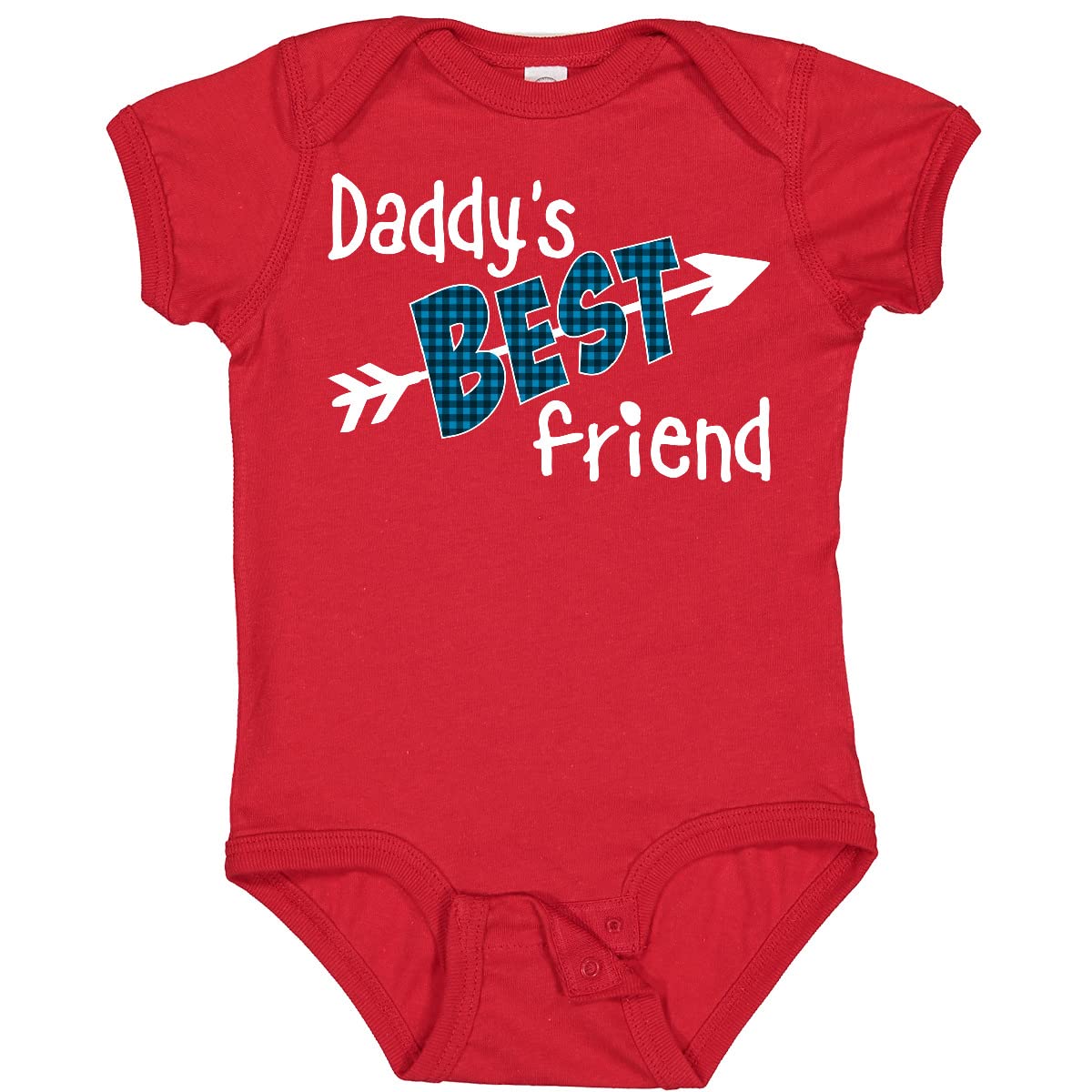 Arrow and Plaid Letters Baby Bodysuit - Inktastic Daddy's Best Friend Design for Newborns, Infants, and Toddlers - Perfect for Family Gatherings, Photo Shoots, and Casual Outings