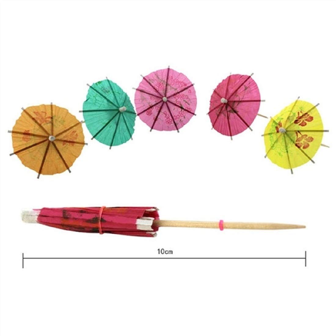 20 PCS Stylish Small Umbrella Skewers - Decorative Fruit Picks for Cocktails, Cakes & DIY Desserts | Perfect for Party Decor, Wedding Favors & Creative Food Presentation