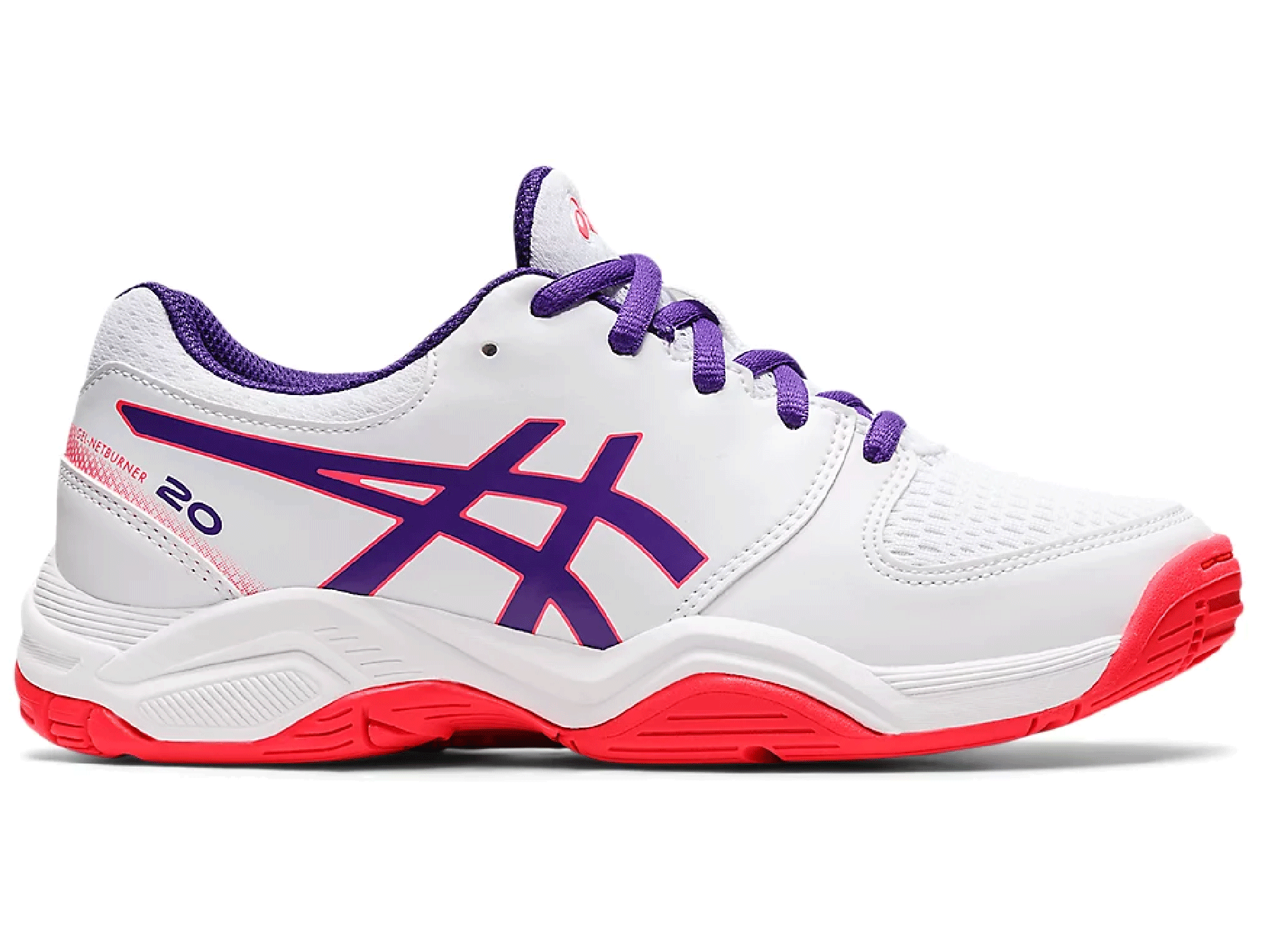 ASICS Junior Gel Netburner 20 GS Volleyball Shoes for Kids - Lightweight Court Sneakers with Gel Cushioning (Style 1074A021-104) - Perfect for Indoor Sports & School PE Classes