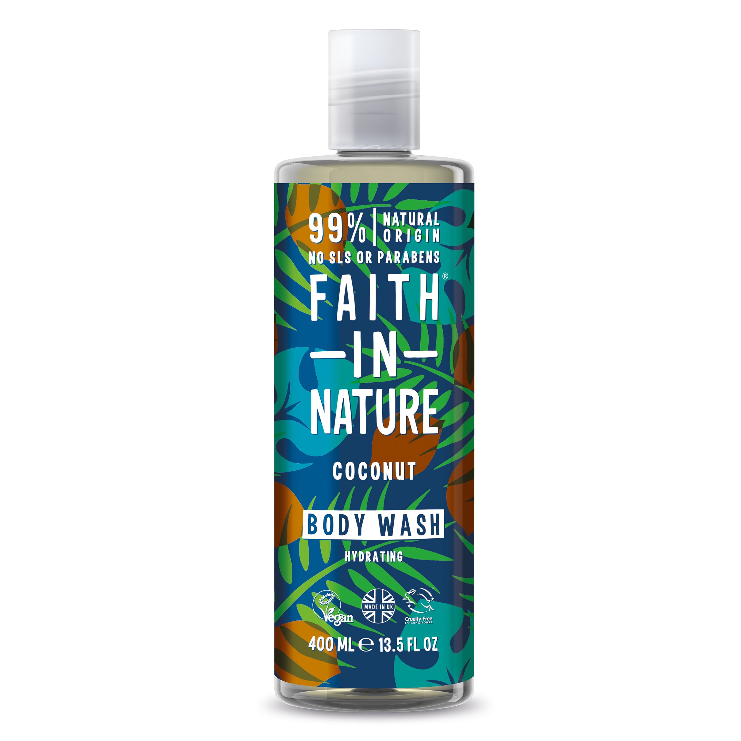 Organic Coconut Body Wash for Hydrating & Nourishing Skin - Sulfate-Free & Vegan - Perfect for Dry Skin & Daily Shower Routine