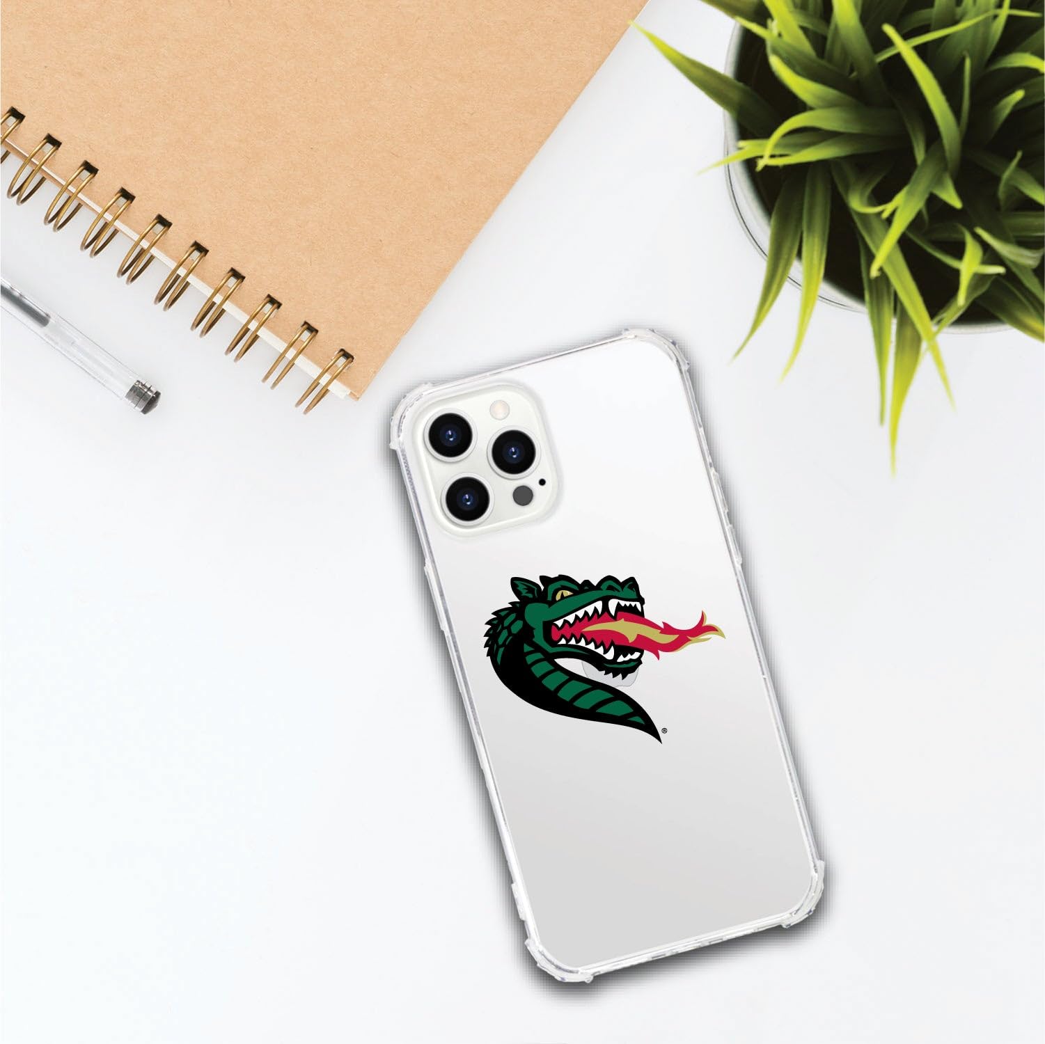 OTM Essentials Durable Tough Edge Phone Case for iPhone 13 Pro - Classic White | University of Alabama at Birmingham Design | Perfect for School, Work & Everyday Protection