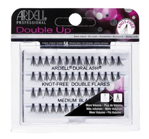 Ardell Individual Lashes Double Up - Natural Looking False Eyelashes for Volume & Length - Perfect for Weddings, Parties & Special Occasions
