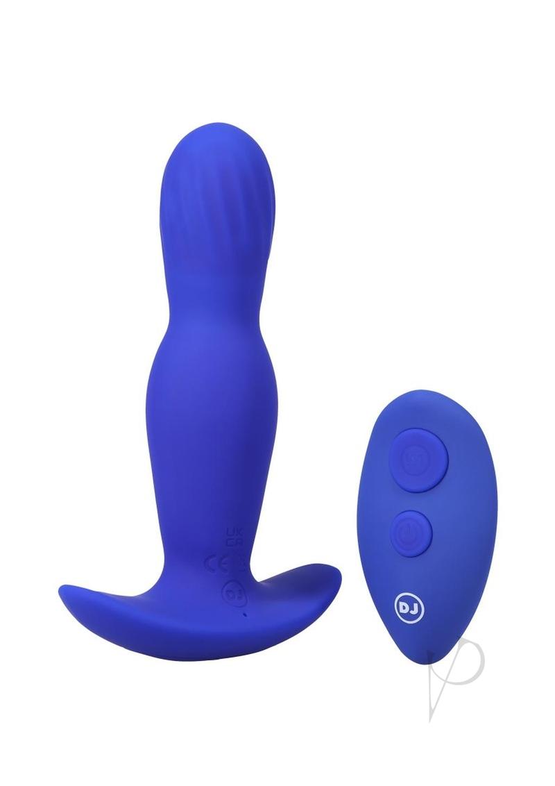 Rechargeable Silicone Anal Plug with Remote Control - Blue | Wireless Adult Toy for Couples Play & Solo Pleasure | Perfect for BDSM, Roleplay & Spicing Up Your Sex Life