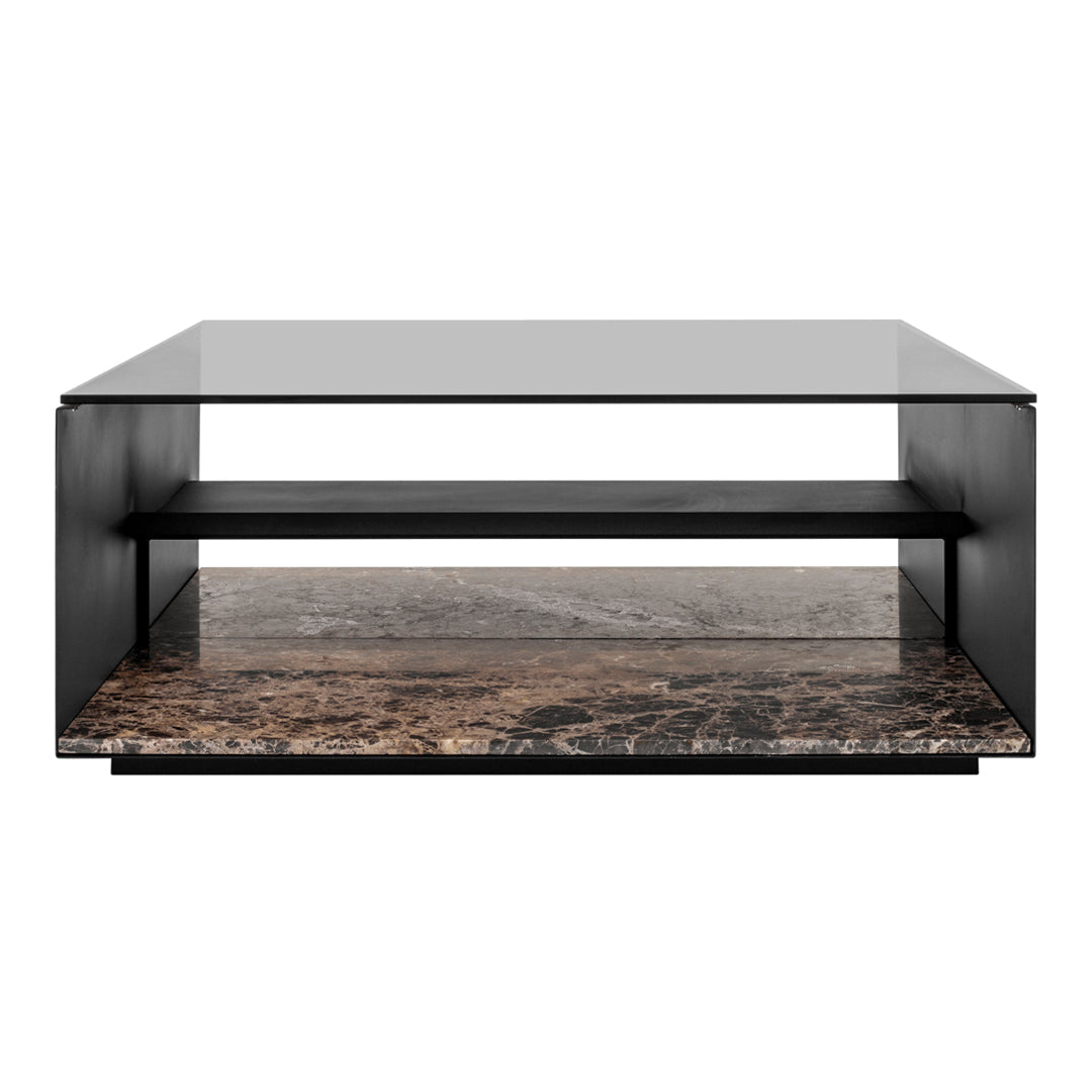 Modern Glass Top Expose Coffee Table - Stylish Living Room Centerpiece for Home Decor & Entertaining