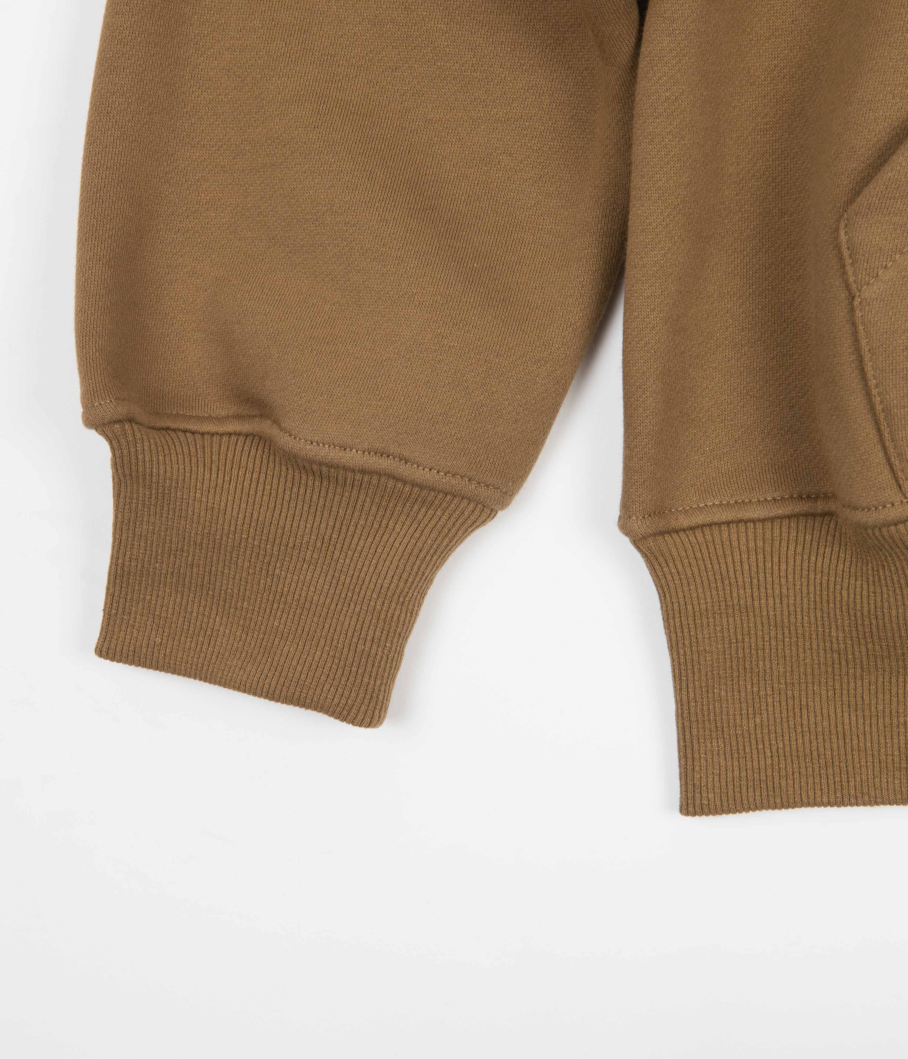 Butter Goods Embroidered Hoodie for Men & Women - Premium Brown Pullover Sweatshirt - Cozy Streetwear for Casual Outfits & Winter Fashion