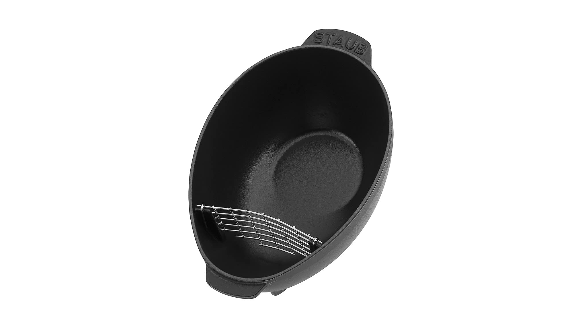 Staub 2-Quart Cast Iron Mussel Pot - Matte Black Enamel, Made in France | Perfect for Seafood Stews, Soups & One-Pot Meals