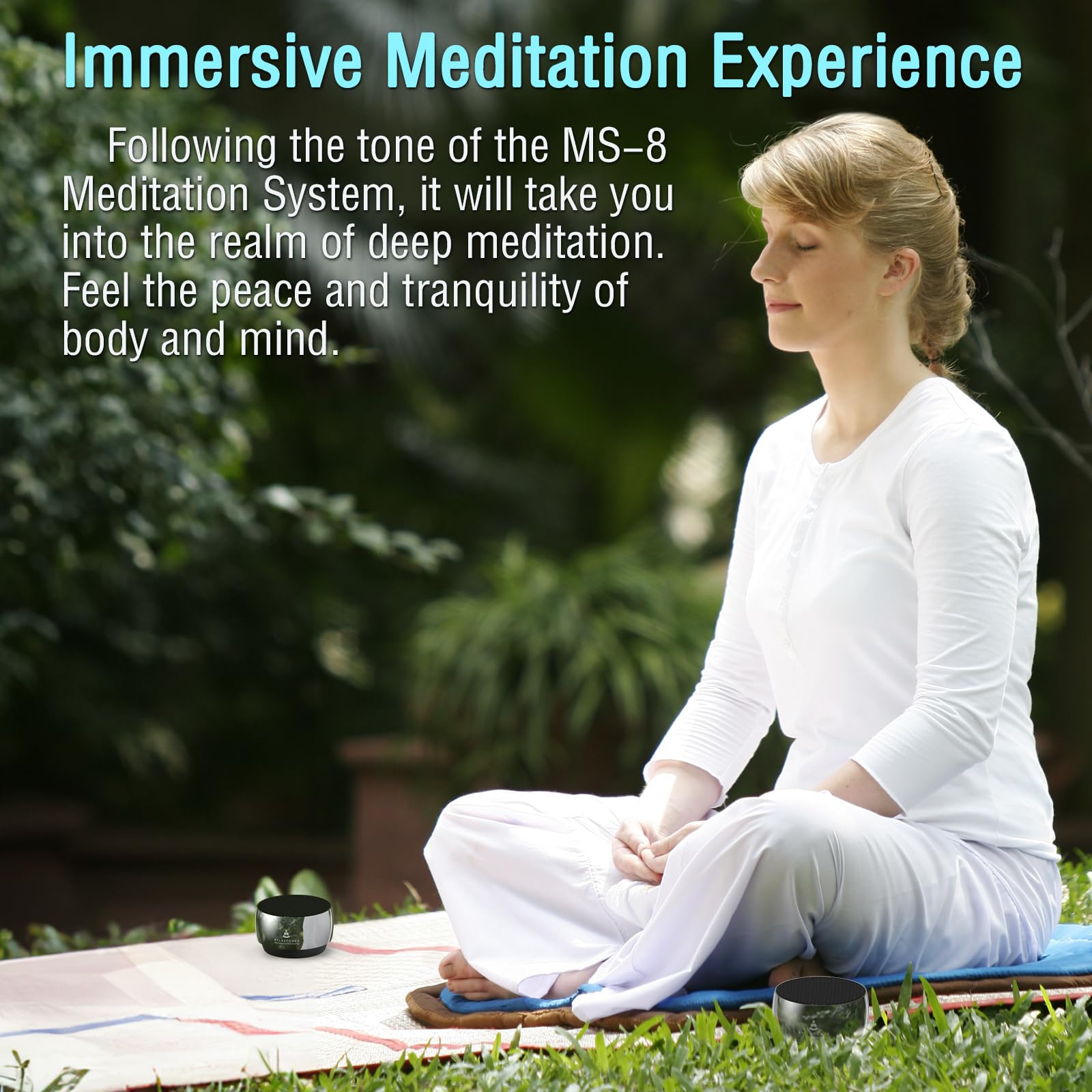 Premium Meditation System for Mindfulness, Sound Bath & Chakra Healing | Stress Relief & Sound Therapy Device | Ideal for Yoga Practice, Deep Relaxation & Spiritual Wellness | Perfect for Home, Studio & Wellness Retreats