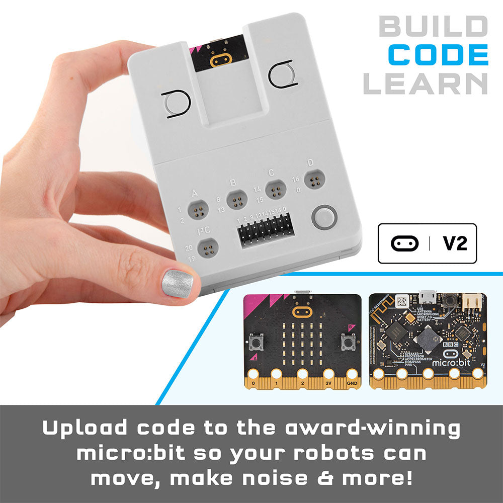 Micro:Bit Robotics Workshop Kit - Learn Coding & Build Robots for Kids & Beginners | STEM Education, DIY Projects & Classroom Activities