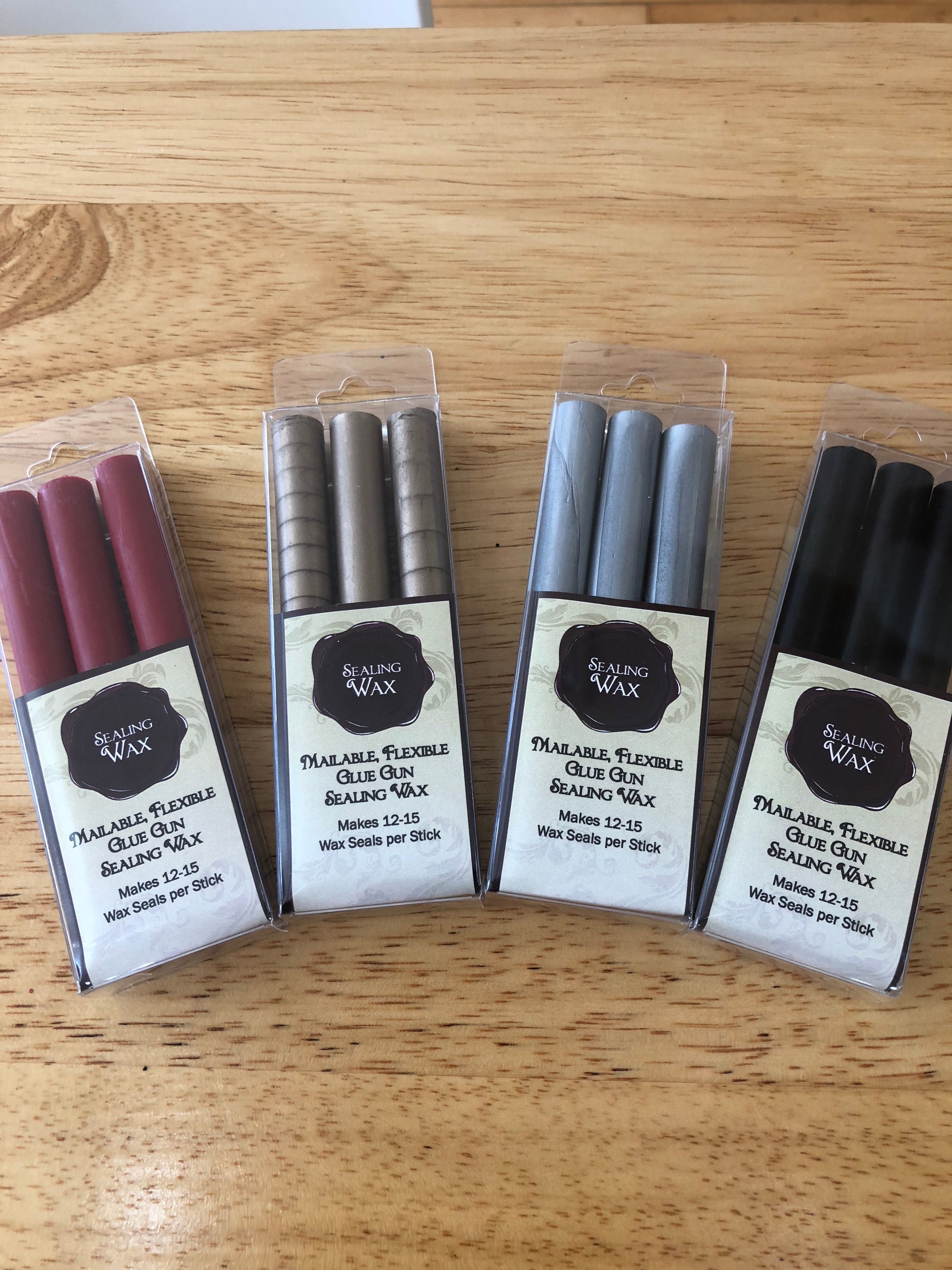 Vintage Style Sealing Wax Sticks for Hot Glue Guns - 3 Pack - Perfect for Wedding Invitations, Gift Wrapping & DIY Crafts