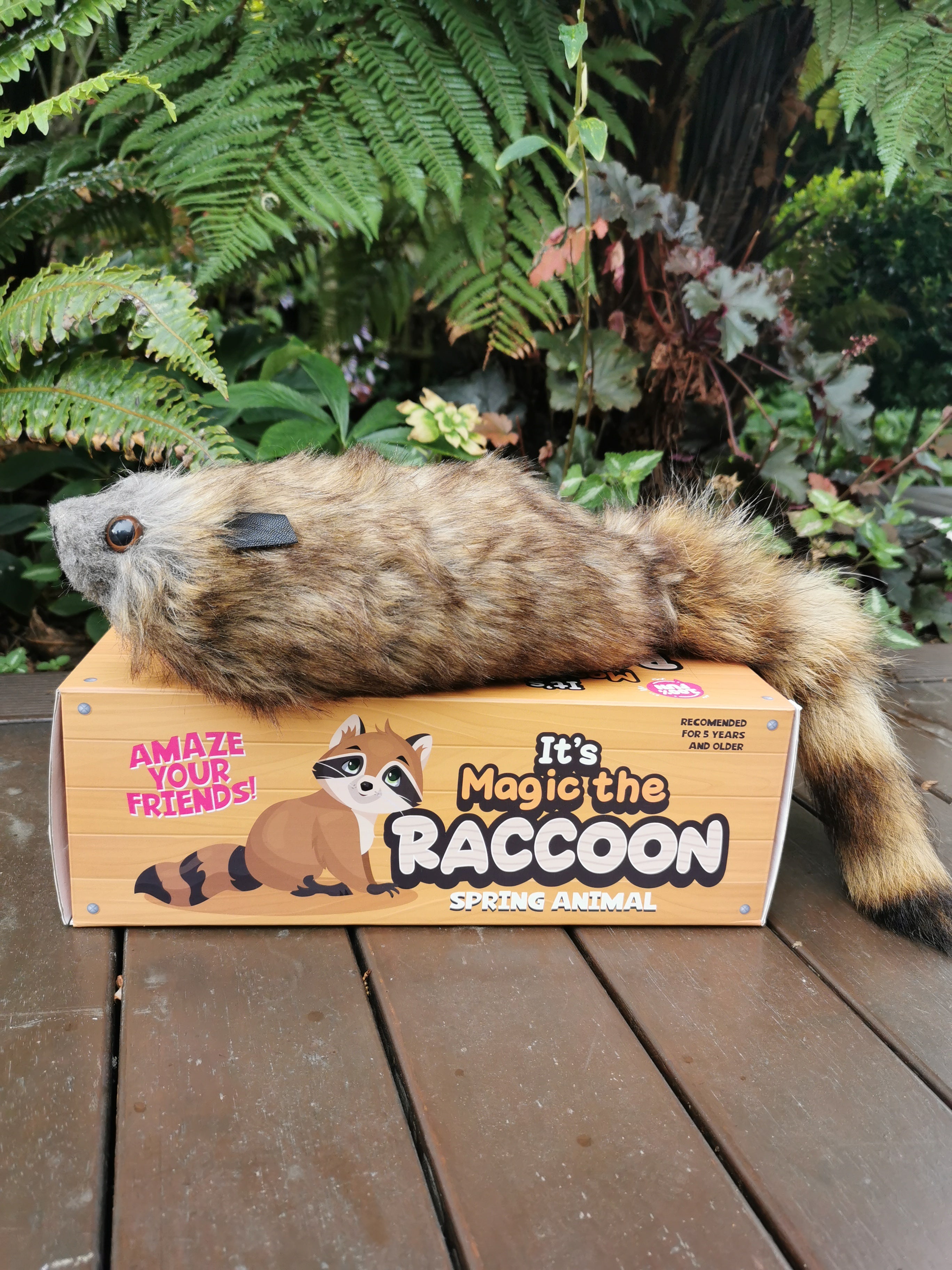 Magic the Raccoon Plush Toy - Soft Stuffed Animal for Kids & Collectors | Perfect for Gifts, Nursery Decor, and Cuddling