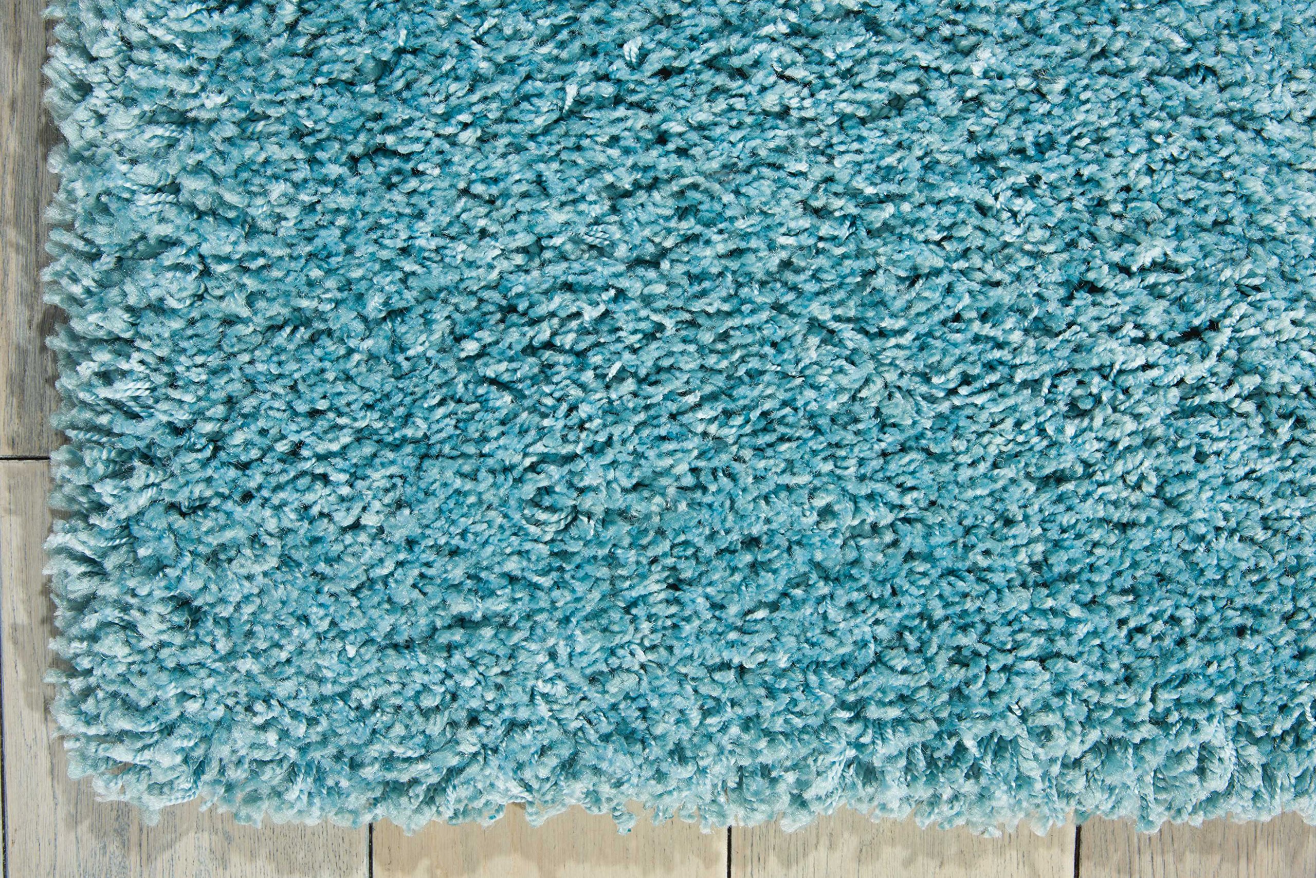 Nourison Amore Shag Aqua 3'11