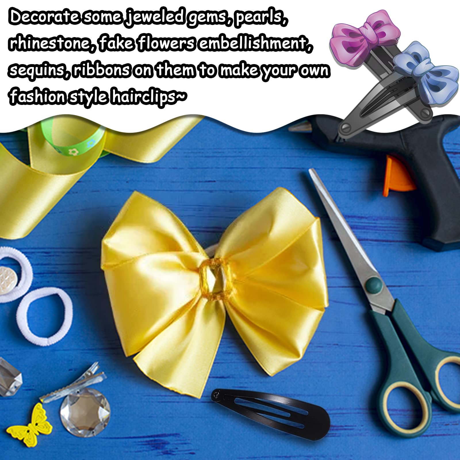 ExceLife 3.1 Inch Large Metal Snap Hair Clips - 20 Pcs No Slip Jumbo Hair Clips for Women & Girls - Strong Hold Hair Pins for Thick Hair, DIY Crafts & Styling - 8cm Black Hair Accessories for Everyday Use, Work & Special Occasions