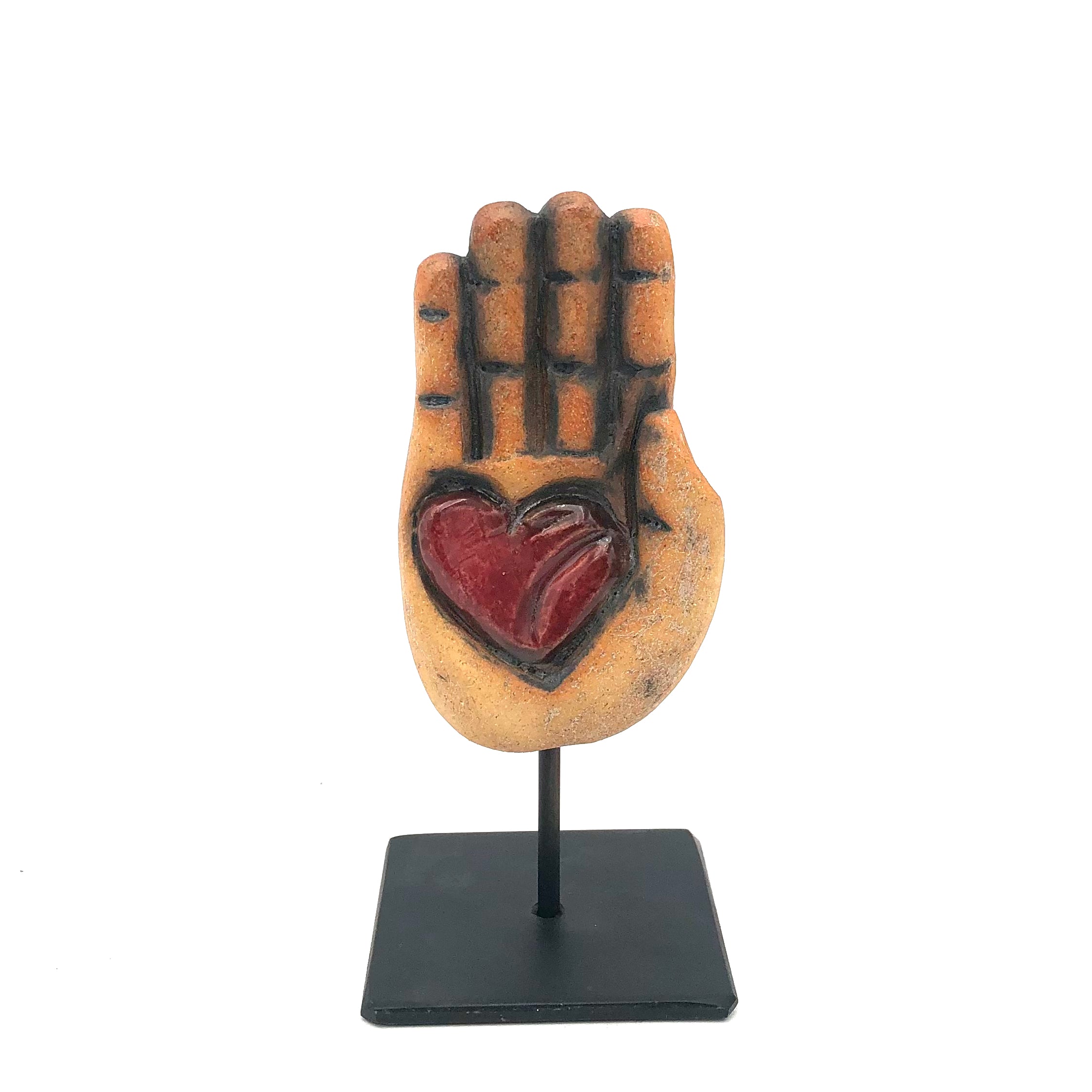 Cathy Broski Handmade Ceramic Sculpture on Base - Unique Assorted Designs for Home Decor, Office Display & Gift Giving