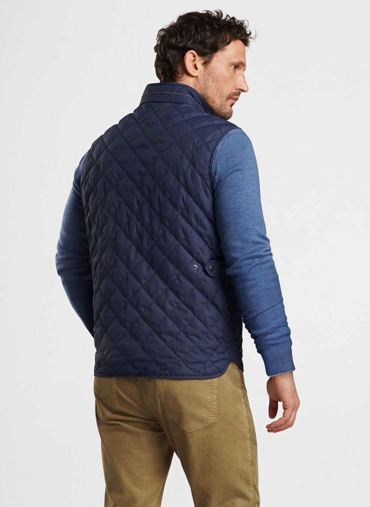 PETER MILLAR ESSEX VEST | Men's Lightweight Quilted Down Vest | Water-Resistant Winter Jacket for Outdoor Activities & Casual Wear