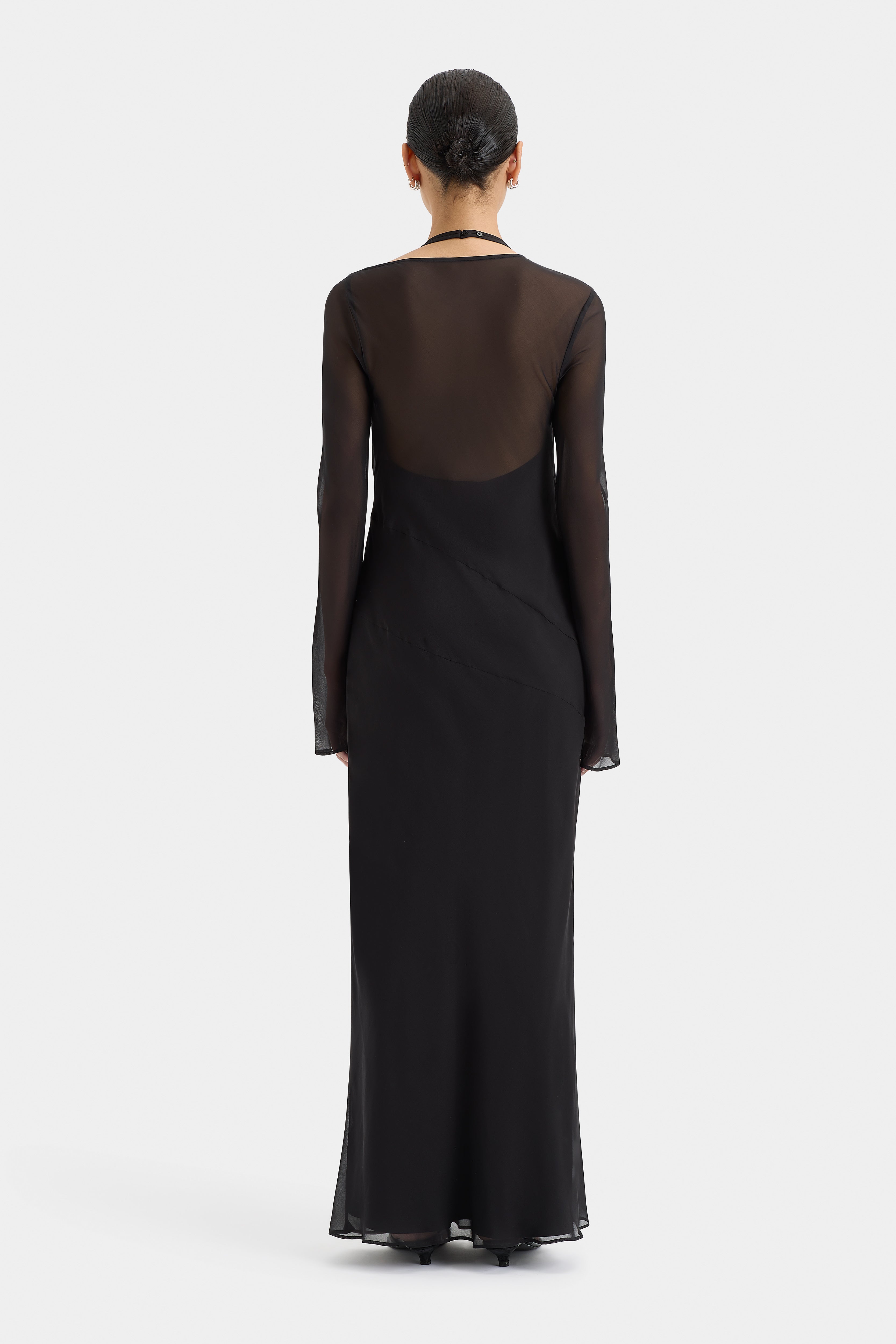 Elegant Strobe Long Sleeve Party Dress for Women - Perfect for Evening Events, Night Out & Special Occasions