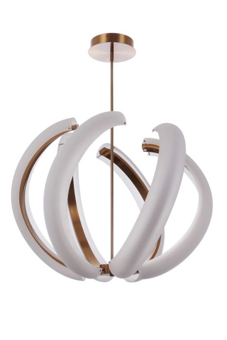 Craftmade Unwind Large LED Pendant Light - Modern Dimmable Hanging Fixture for Kitchen Island, Dining Room & Living Room Lighting