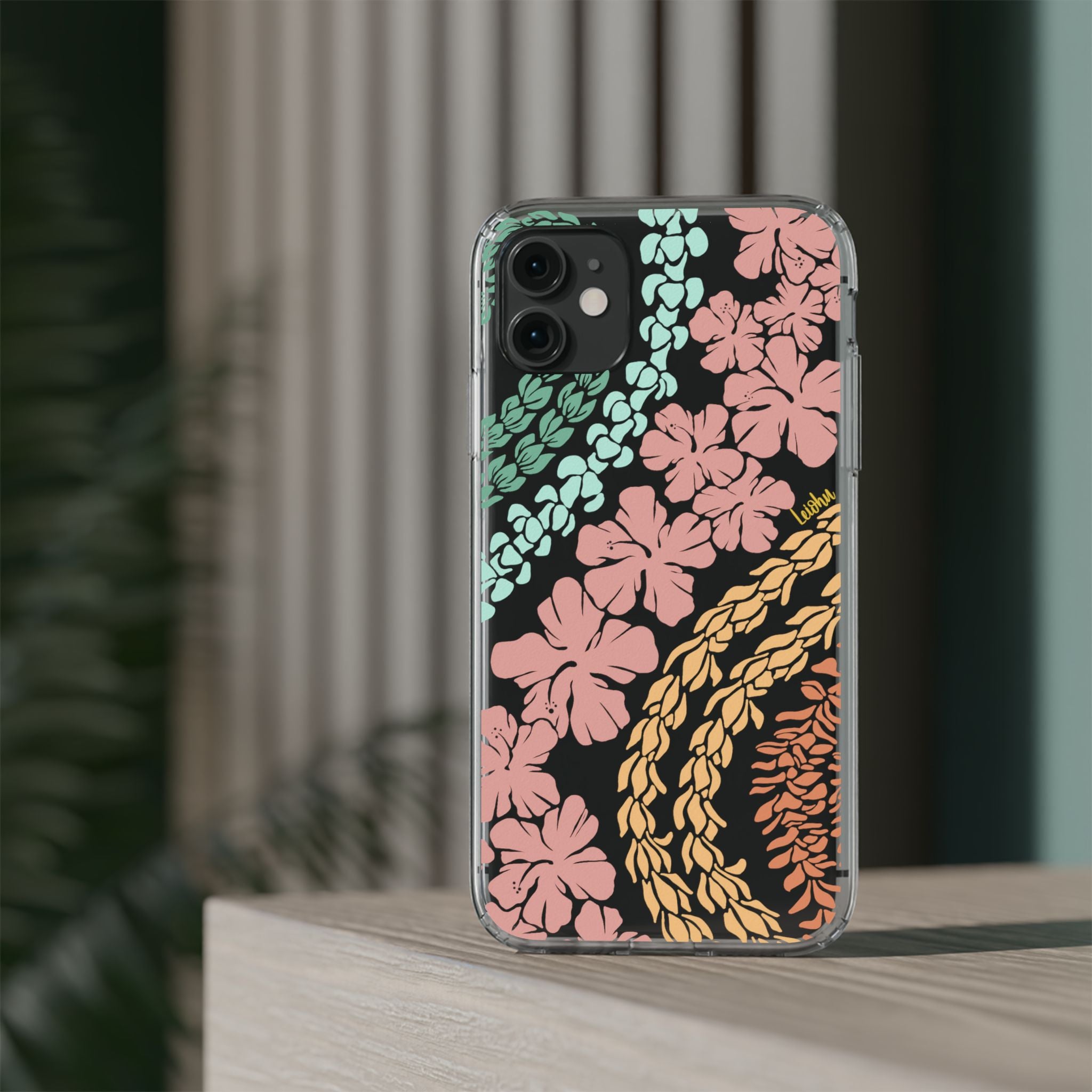 Groovy Lei Clear Phone Case - Slim Protective Cover for iPhone & Samsung - Perfect for Everyday Use, Travel & Outdoor Activities