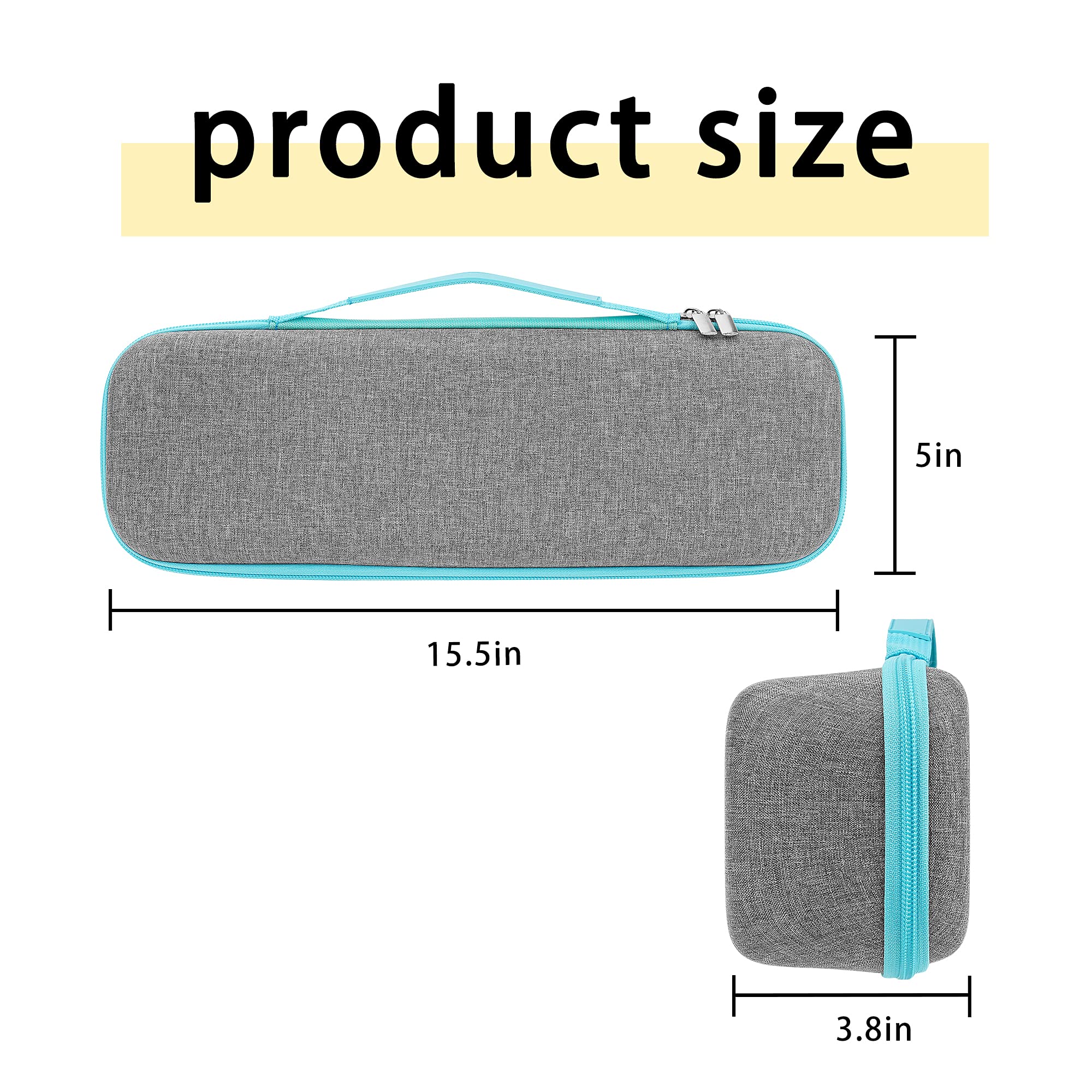 Durable EVA Travel Case for Revlon OneStep Hair Dryer Brush 1.0 & 2.0 - Lightweight Portable Hot Air Brush Organizer with Rigid Protection (Gray) - Perfect for Travel, Salon Visits & Home Storage