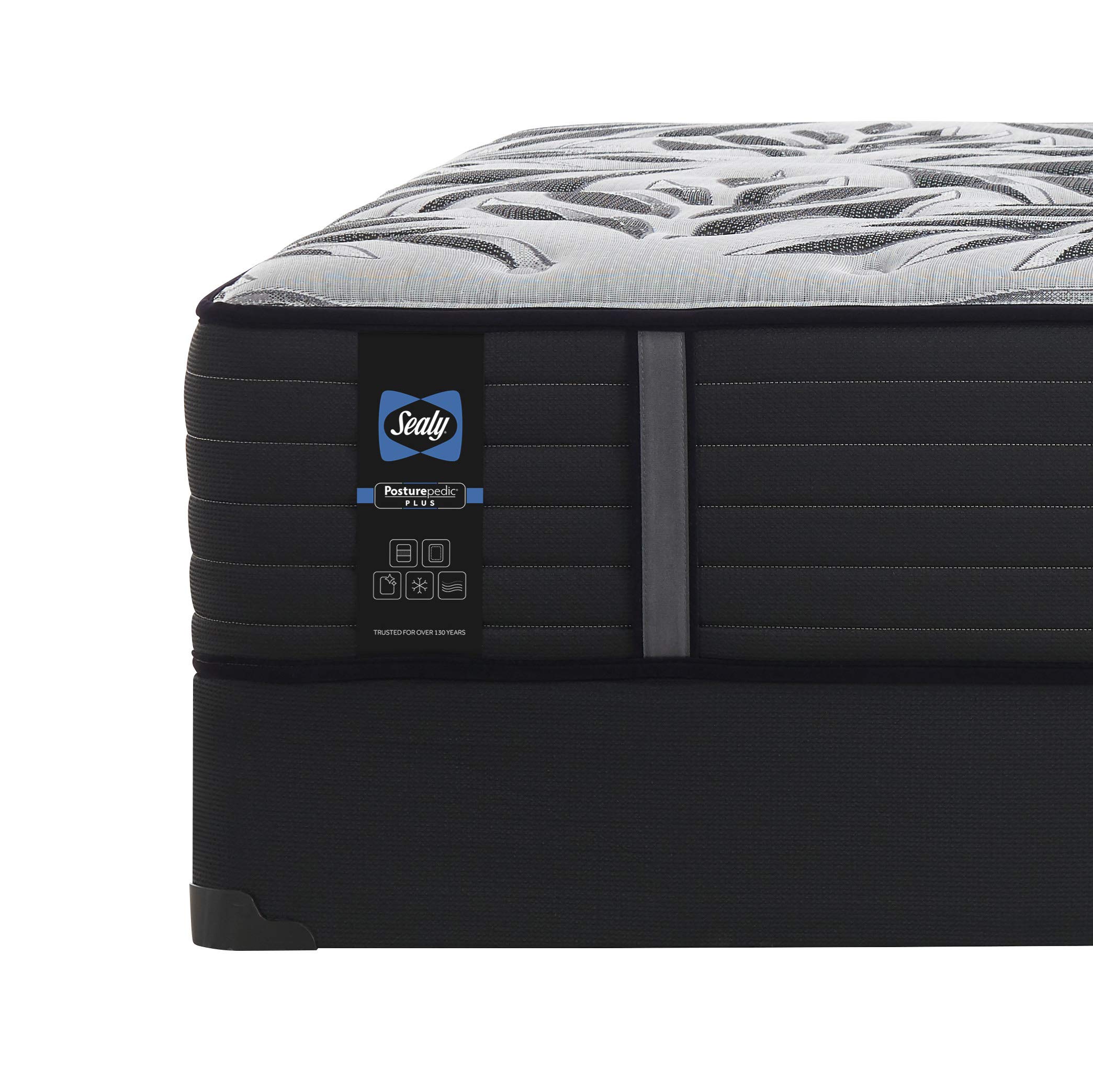 Sealy Posturepedic Plus 14-Inch Plush Soft Mattress with Tight Top & 9-Inch Foundation - Twin XL Size, Surface-Guard Protection | Perfect for Guest Rooms, Dorms & Comfortable Sleep