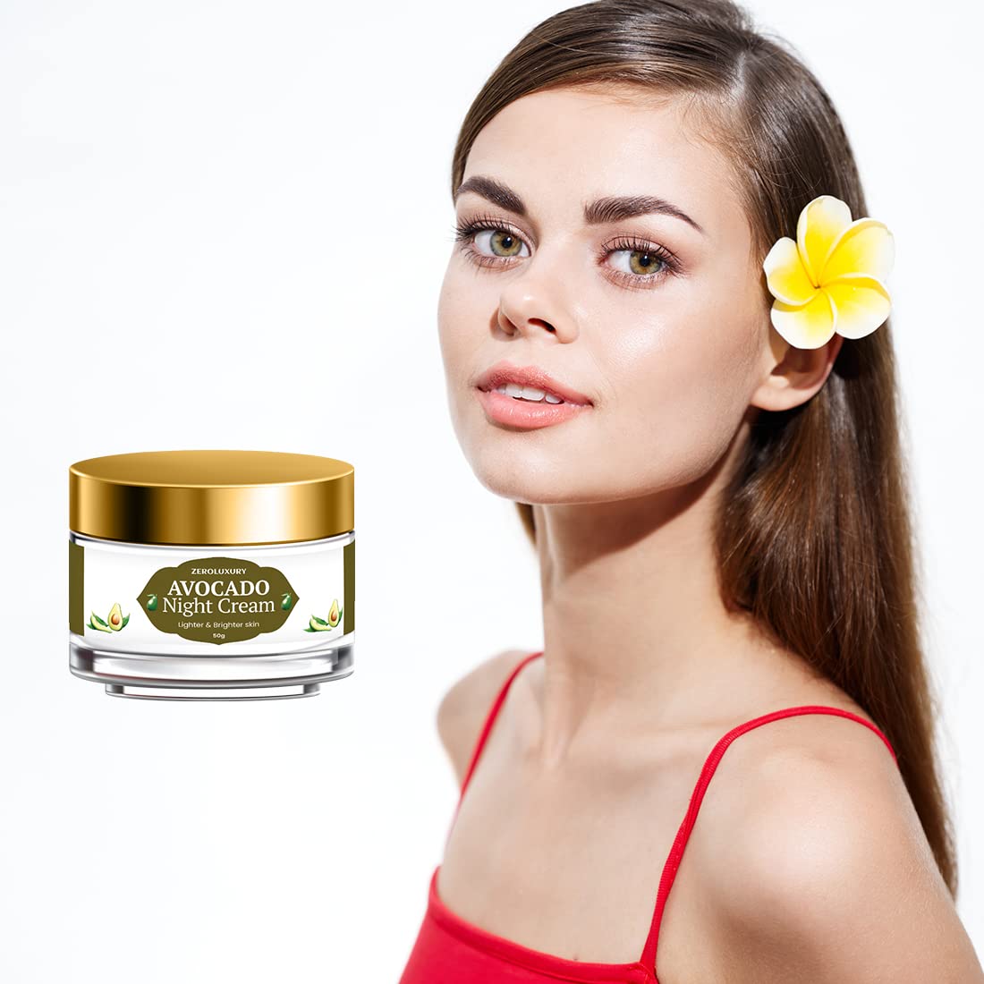 ZeroLuxury Avocado Night Cream - Deep Nourishing & Overnight Repair for Glowing Skin - 50g (Pack of 2) - Perfect for Summer Skin Prep & Nighttime Skincare Routine