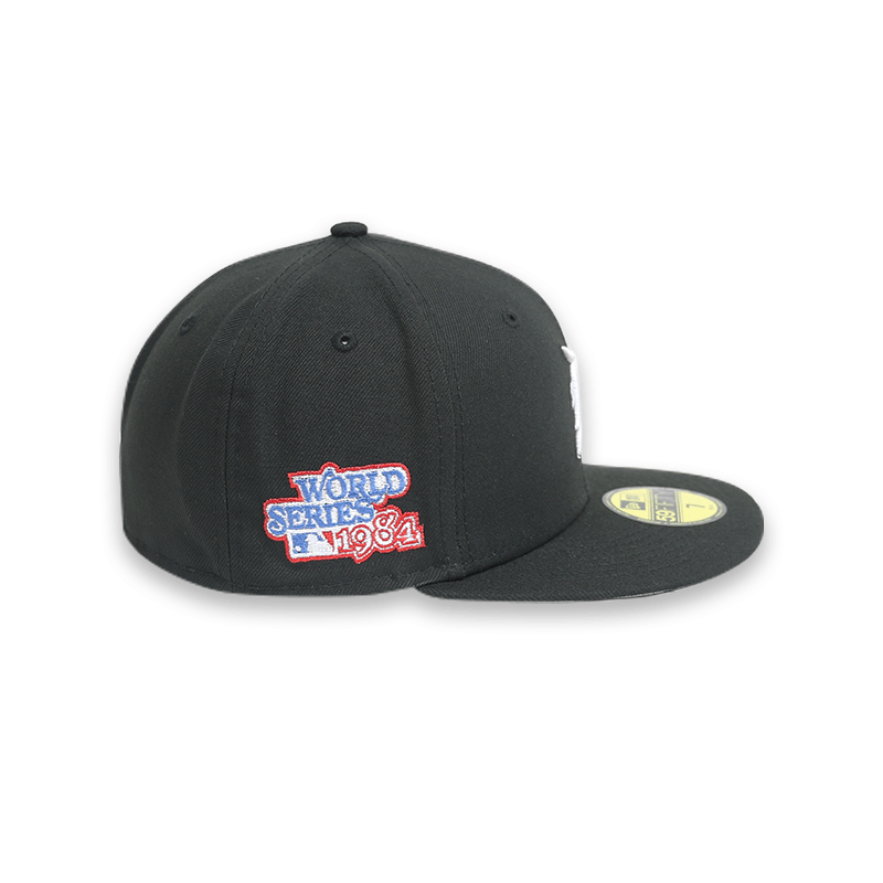 Detroit Tigers 1984 World Series Black 59FIFTY Fitted Hat for Men - Official MLB Baseball Cap for Fans & Streetwear Fashion