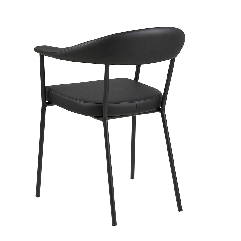 Premium LAVA Dining Chair - Modern Black Kitchen & Dining Room Furniture for Home & Restaurant Use