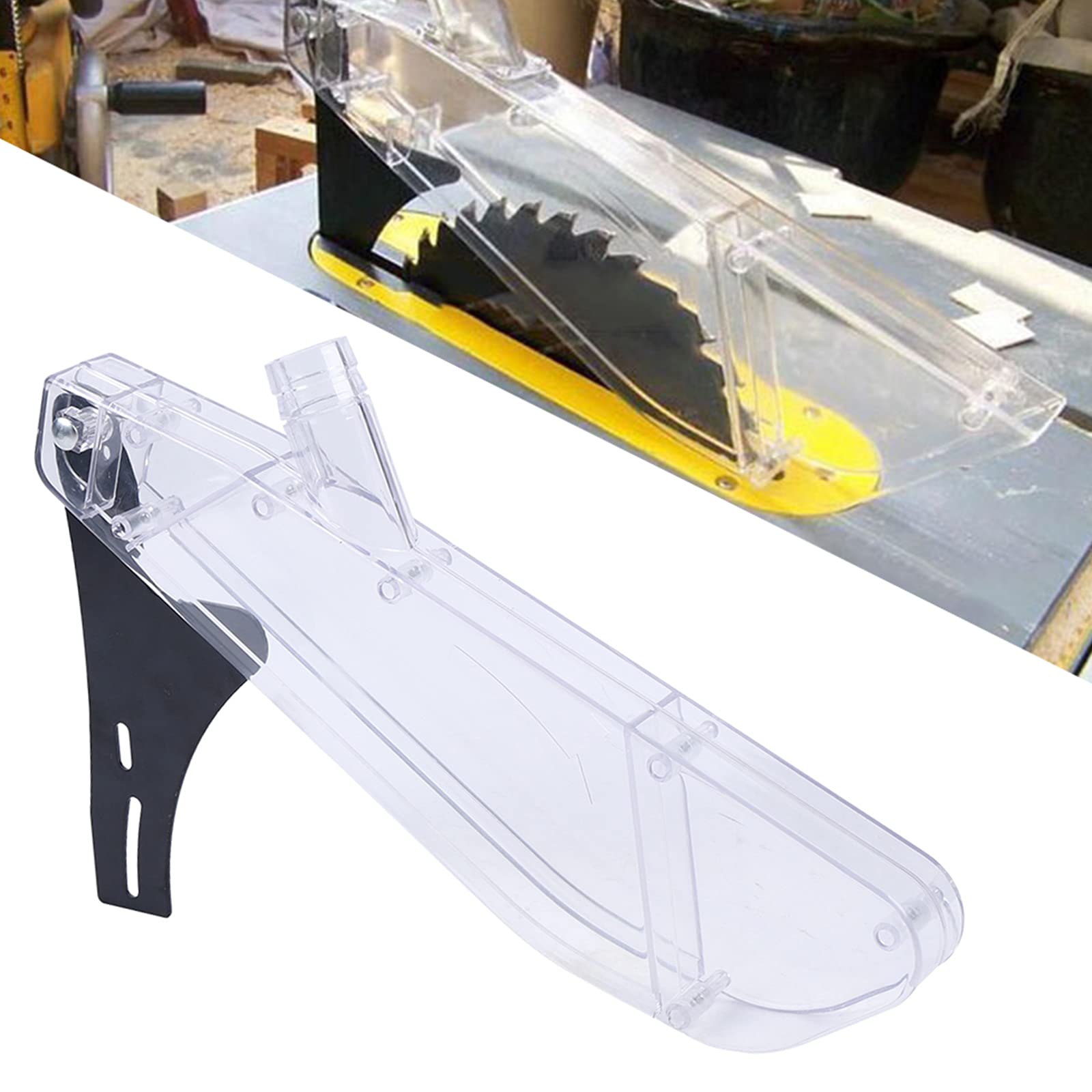 12 Inch Flip Saw Stand Table Saw Cover - Clear Plastic Glue Guard Woodworking Safety Protector for 12