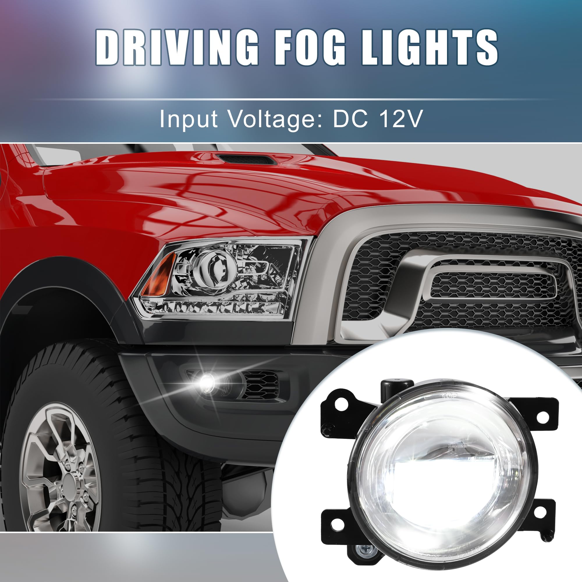 Fog Driving Light Kit with Switch Harness & Bezels - White LED Bumper Lamps for Nissan Murano NS 2019 2020 2021 Models | Off-Road & Night Driving Safety Accessories