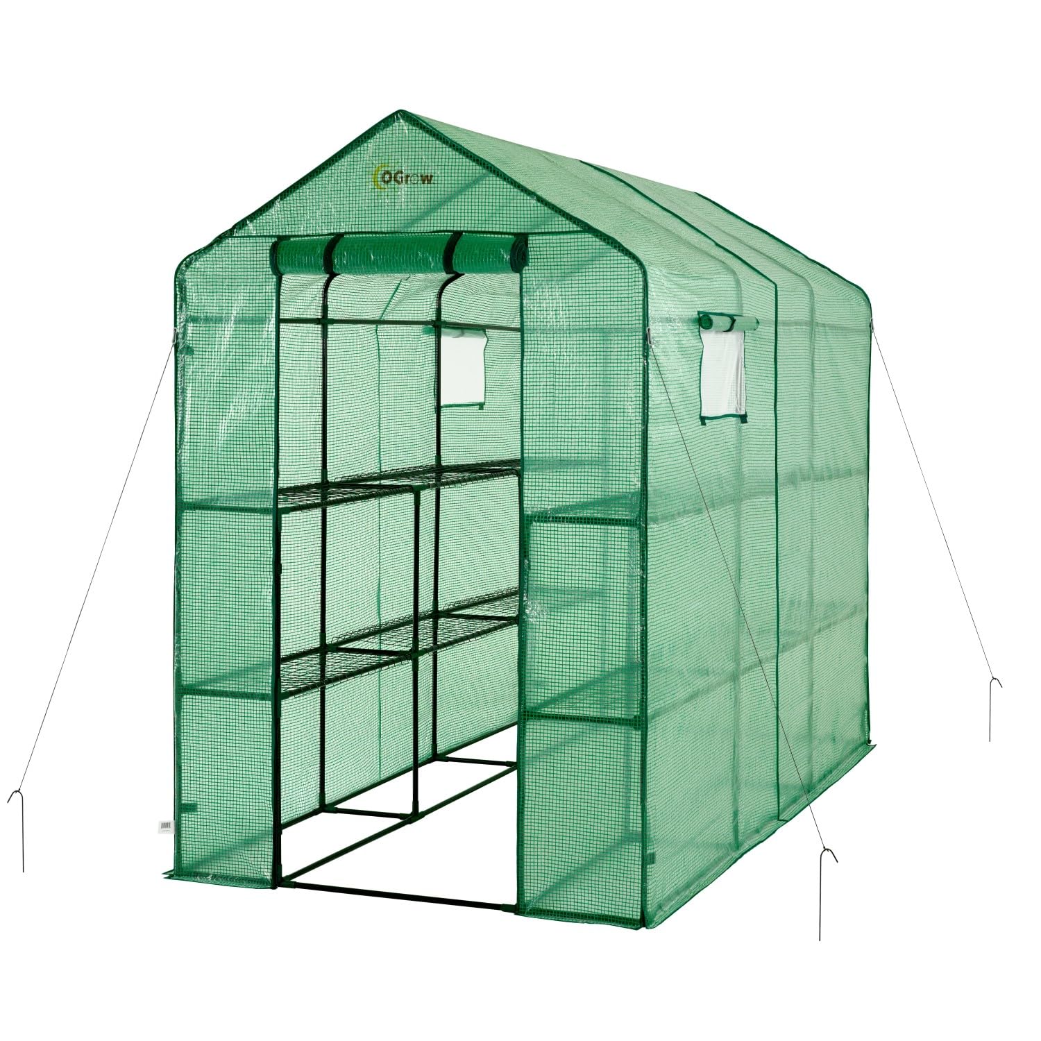 Machrus OGrow Greenhouse Kit - Durable Mini & Small Greenhouses for Outdoor Gardening with Protective Cover | Perfect for Seed Starting, Plant Protection, and Year-Round Gardening in Backyards, Patios & Balconies
