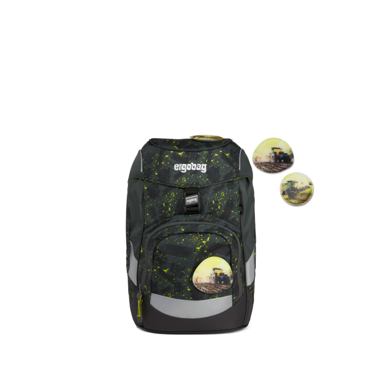 Ergobag Prime School Backpack for Kids - Lightweight & Ergonomic Design, Harvest Bear Print - Perfect for School, Travel & Outdoor Adventures