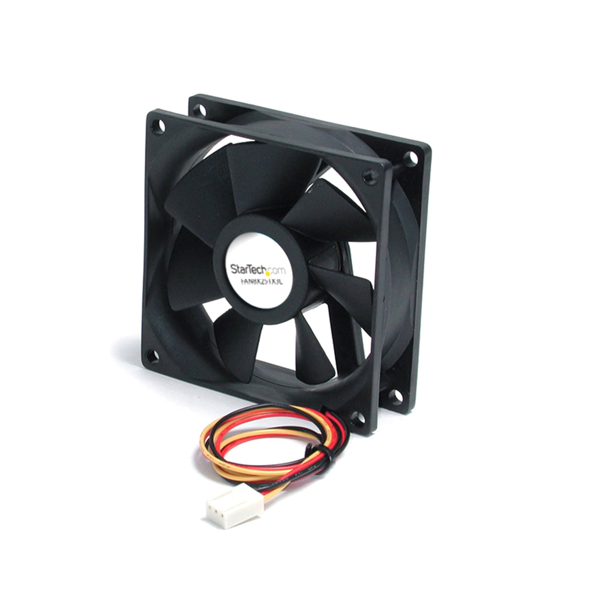 80x25mm Ball Bearing Quiet Computer Case Fan with TX3 Connector - High Performance Cooling for PC, Gaming Rig & Server Use