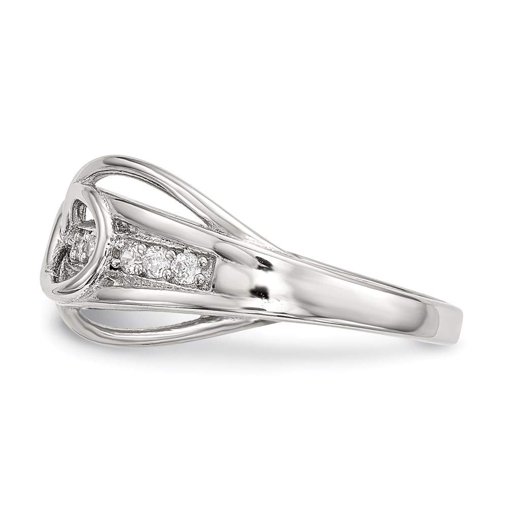 925 Sterling Silver Cubic Zirconia Infinity Ring for Women - Elegant Fine Jewelry Gift for Her - Perfect for Anniversaries, Birthdays & Valentine's Day