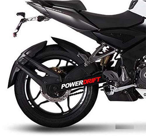 ARWY® KTM 390/200/250 Bike Stickers - 18x3cm White & Red Decals for Motorcycle Customization | Perfect for Power Drift Racing & Bike Show Display