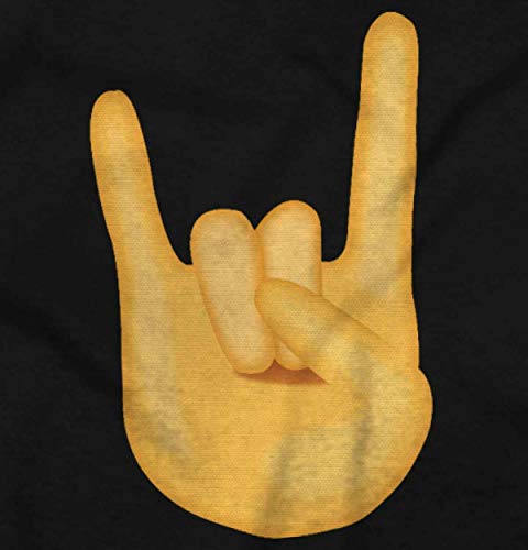 Rock on Emoticon - Black