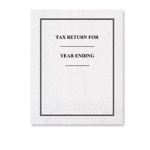 EGP Year End Tax Folders (Cream) - 50 Pack | Letter Size Tax Document Organizer for Accountants, Small Business & Personal Finance | Perfect for W2s, 1099s & Tax Filing Season