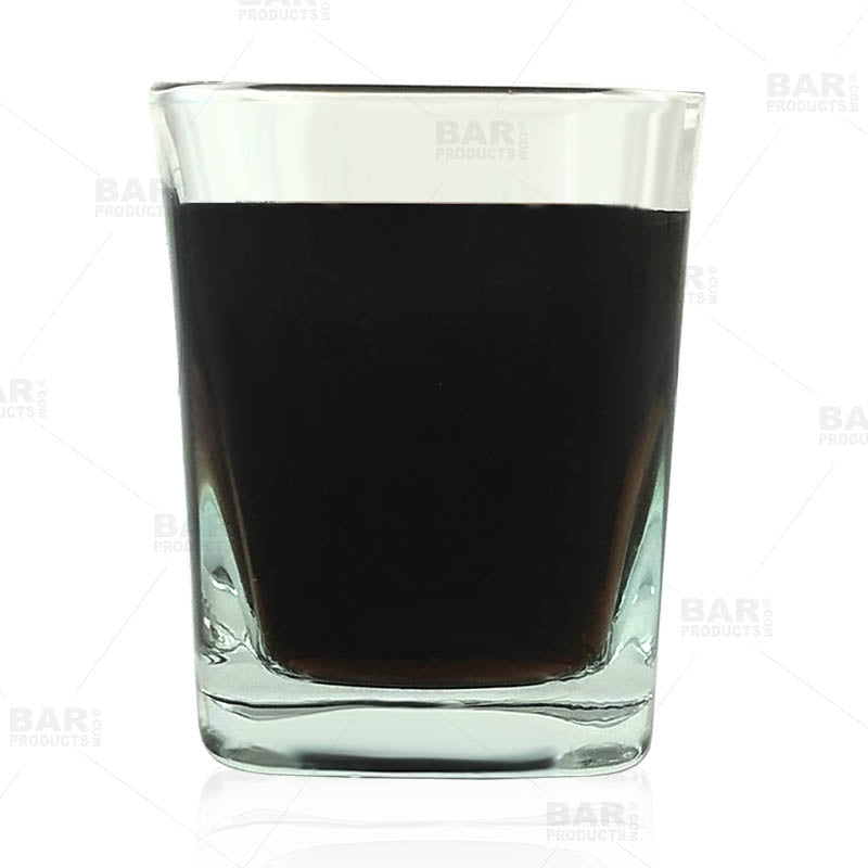 BarConic® 2.25oz Square Shot Glass Set - Premium Tempered Glass for Whiskey, Tequila & Liquor - Perfect for Home Bars, Parties & Gifts