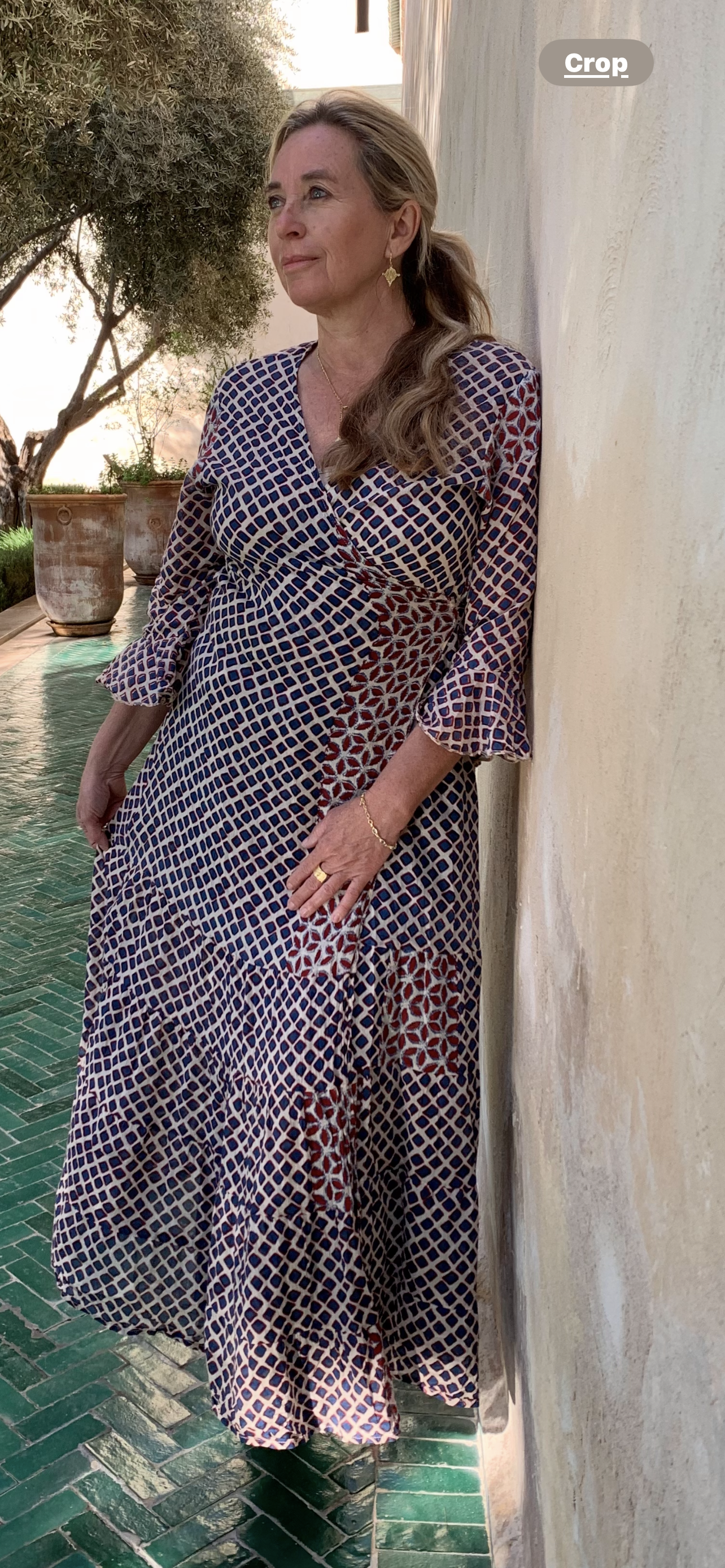 Elegant Wrap Dress Marrakesh - Flowy Boho Maxi Dress for Women | Perfect for Beach Vacations, Date Nights & Summer Parties