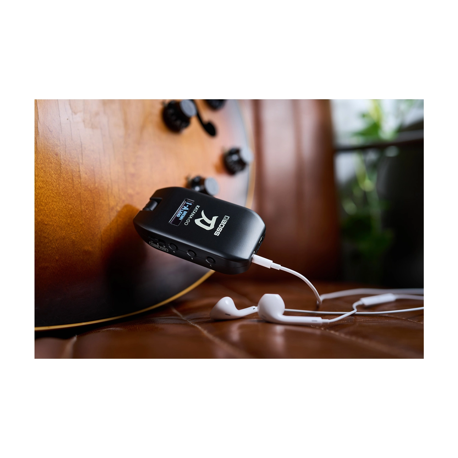 Boss Katana:GO Personal Headphone Guitar Amplifier - Compact Portable Amp for Silent Practice, Home Studio & Travel Use