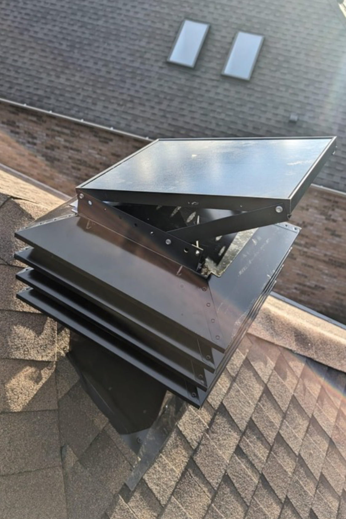 iSolar 20W106 OPTIFLEX Modular Solar Attic Fan with Optimum Tower Vent Bundle - High Efficiency Solar Powered Roof Ventilation System for Home Cooling & Energy Savings | Perfect for Hot Climates & Reducing AC Costs