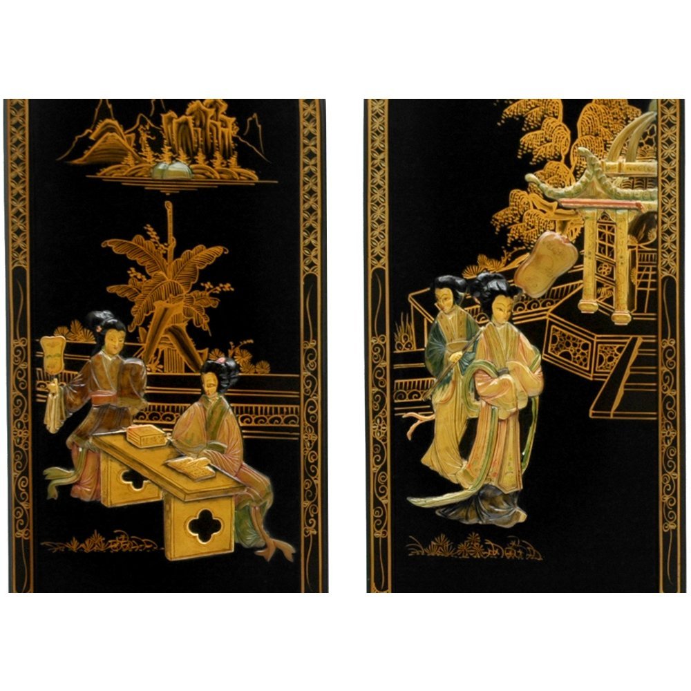 Handcrafted Red Lantern Soapstone Wall Plaques for Women - Traditional Chinese Art Decor for Home, Office & Feng Shui