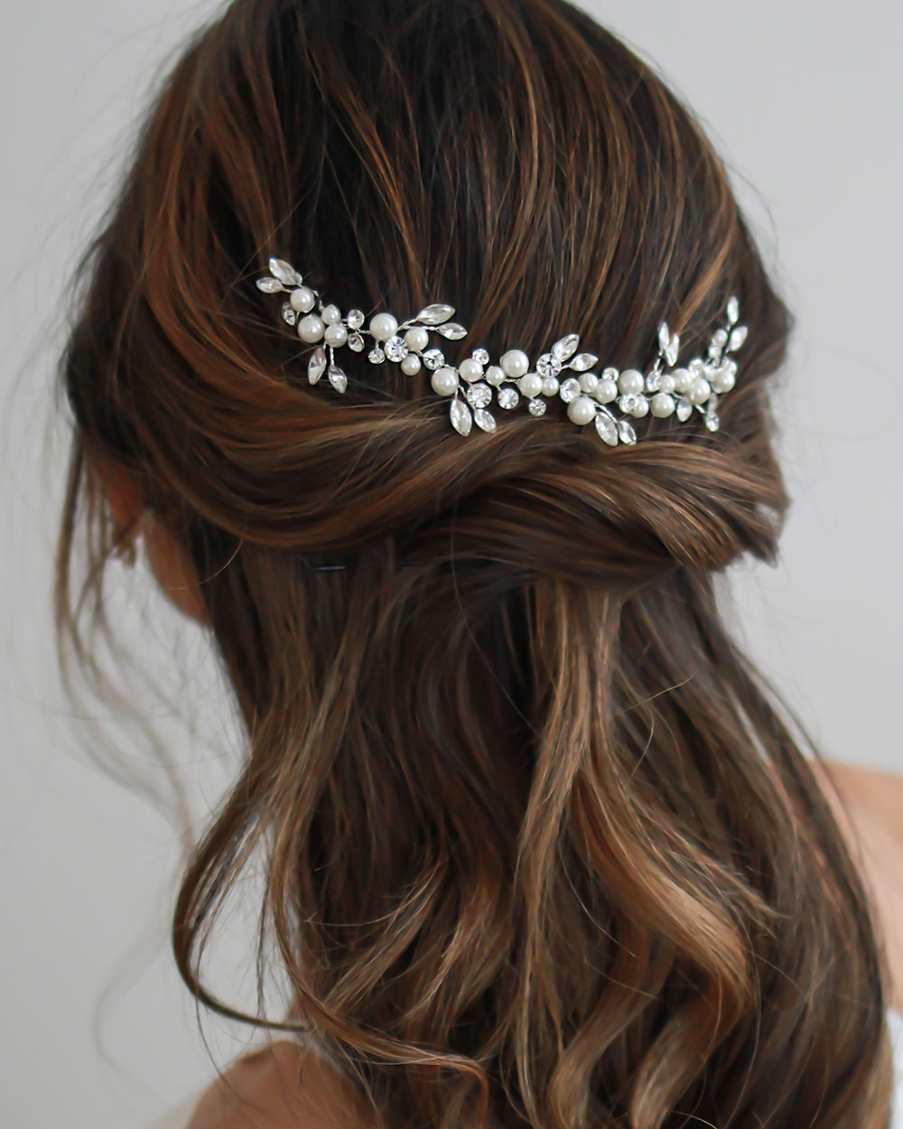 Emmy Floral Backpiece - Elegant Floral Design Back Jewelry for Women | Perfect for Weddings, Parties & Special Occasions