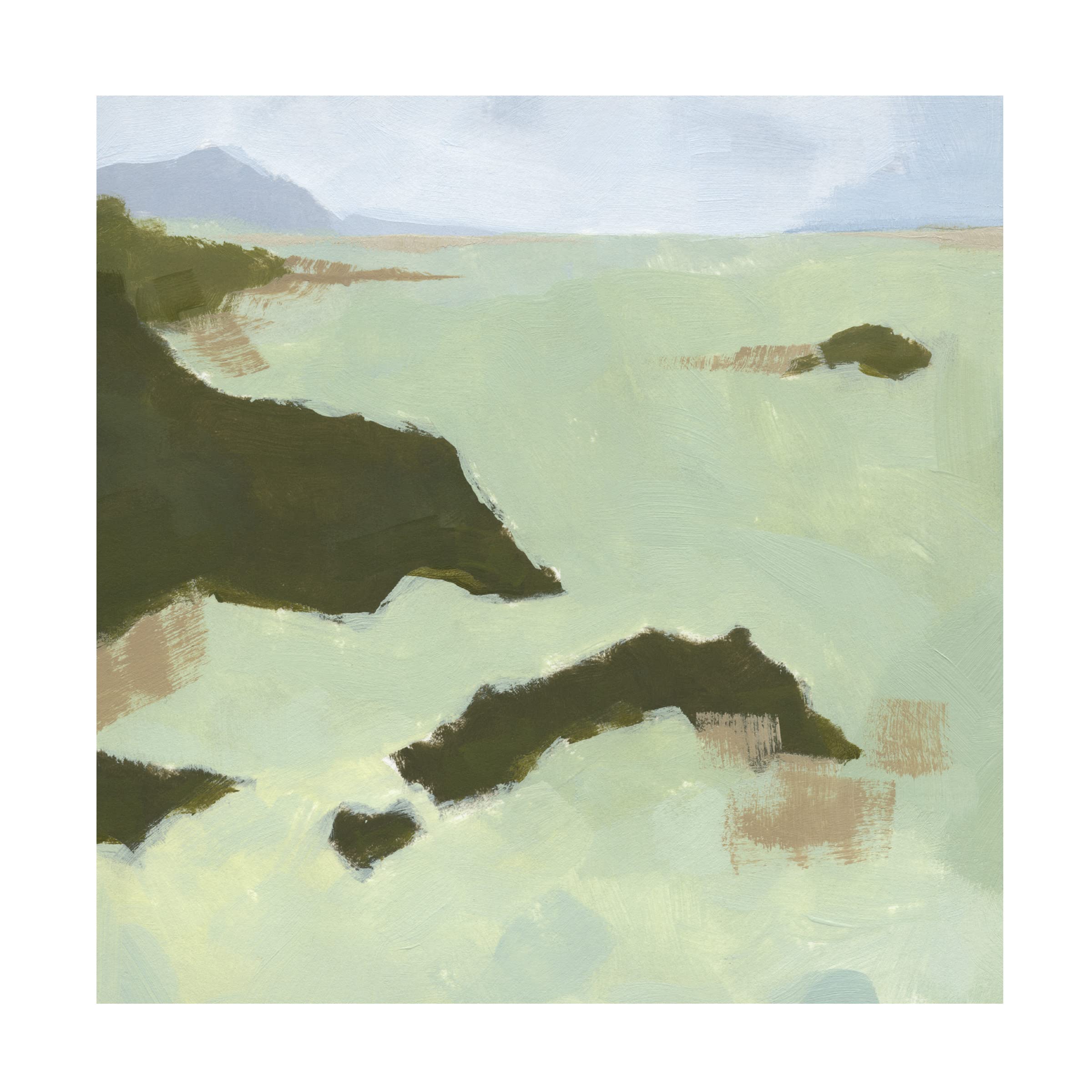 Trademark Fine Art 'Saltwater Summer I' Canvas Wall Art by Jacob Green - Coastal Beach Decor for Living Room, Bedroom & Office
