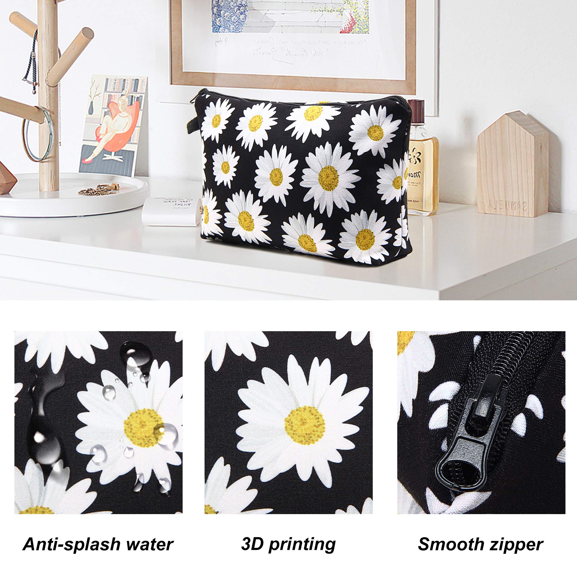Waterproof Travel Makeup Bag for Women - Portable Cosmetic Pouch & Toiletry Organizer | Perfect for Purse, Gym, Vacation & Daily Essentials Storage