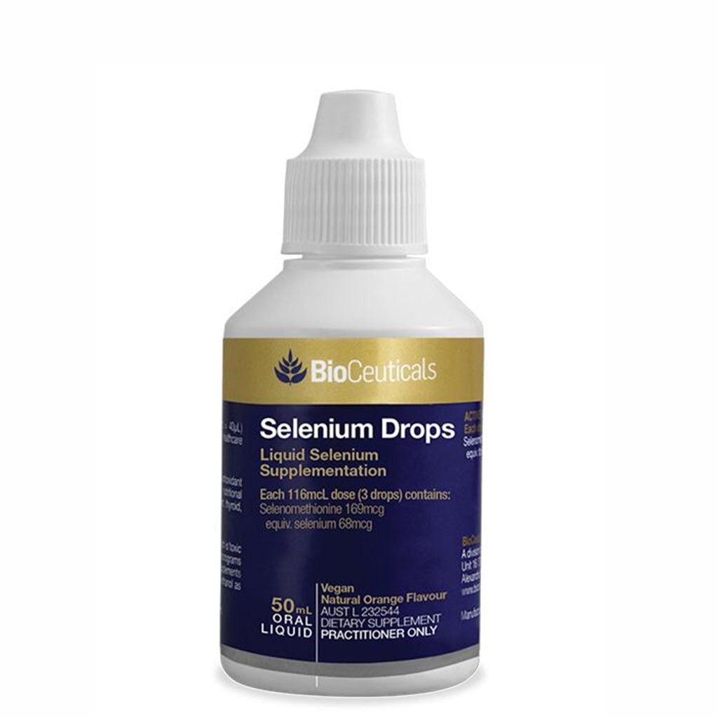 BioCeuticals Selenium Oral Drops - Premium Liquid Selenium Supplement for Immune Support & Antioxidant Protection - Ideal for Daily Wellness & Thyroid Health
