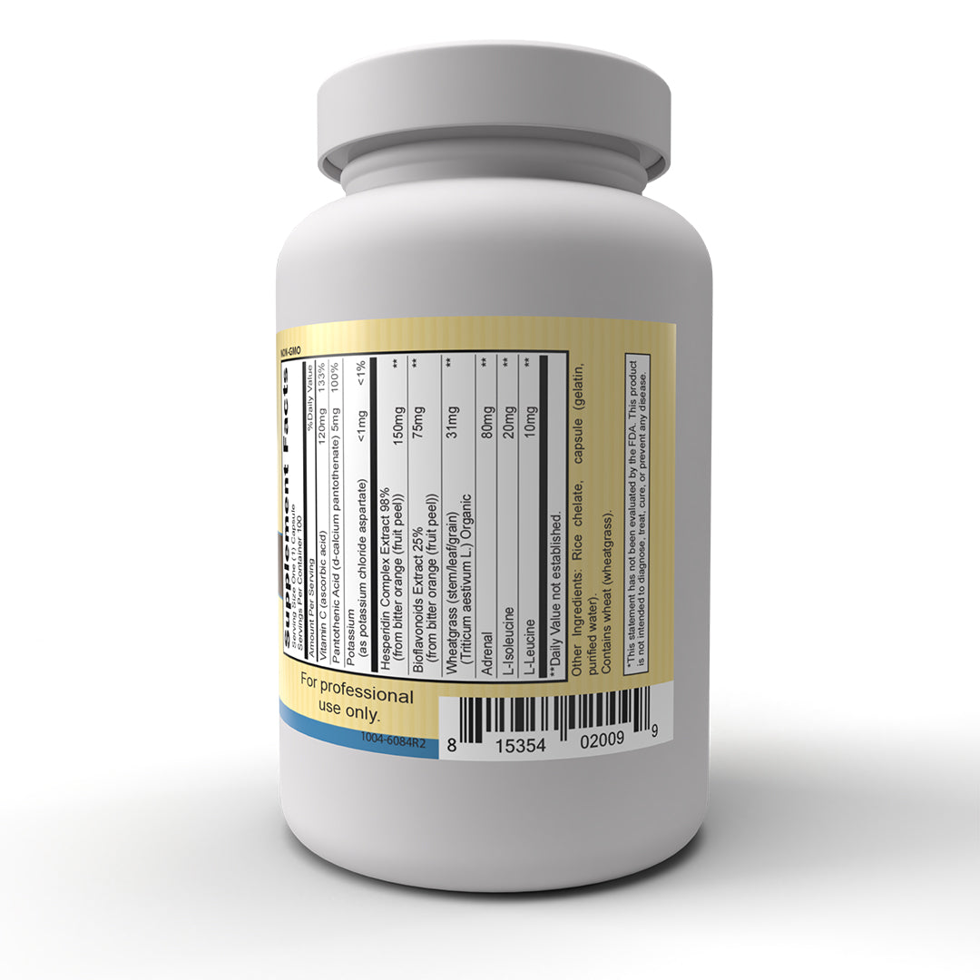 Adrenal Focus Supplement - 100 Capsules of Grass-Fed Whole Gland Bovine Adrenal with Essential Nutrients for Adrenal Support & Energy Boost - Perfect for Stress Relief and Fatigue Recovery