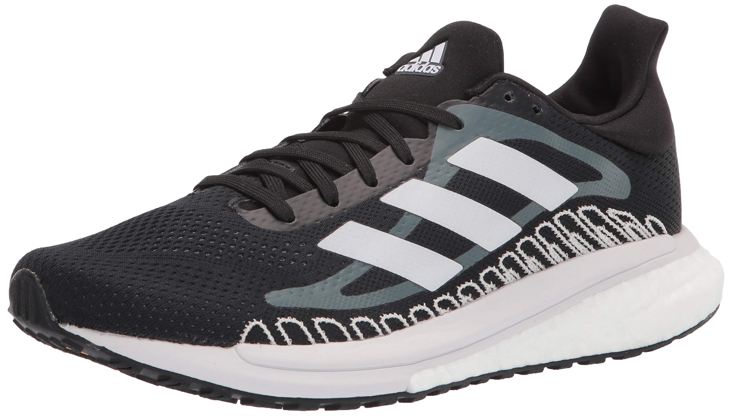 adidas Women's Solar Glide ST Running Shoes - Black, Size 9 | Lightweight Cushioned Sneakers for Jogging, Gym Workouts & Daily Walking