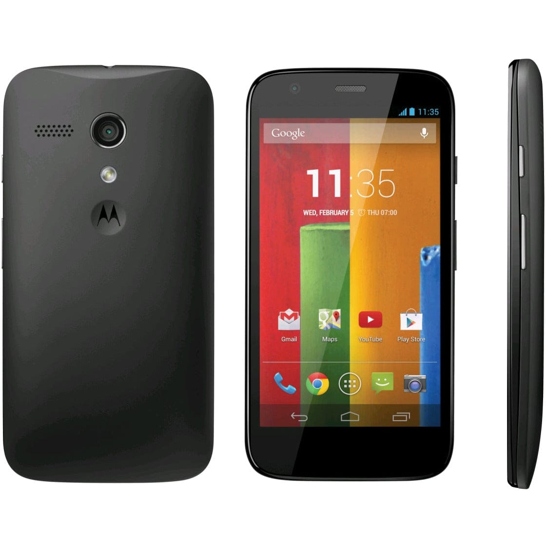 Motorola Moto G 16GB Unlocked Smartphone - Black | 4G LTE Android Phone with Long Battery Life | Perfect for Travel, Work & Everyday Use