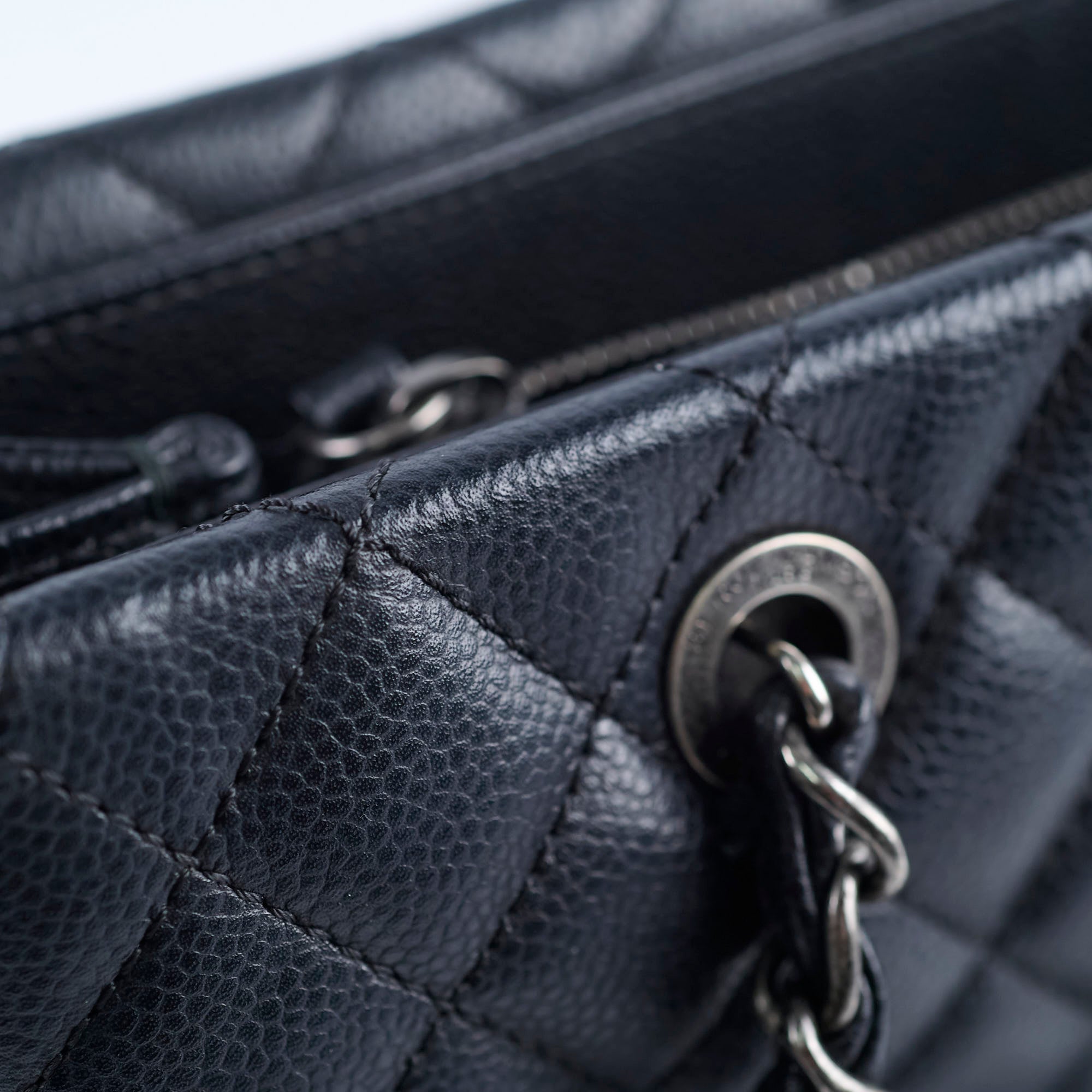 Chanel Caviar Leather City Shopping Tote Bag - Black (2023 Collection) | Luxury Designer Handbag for Women, Work & Travel