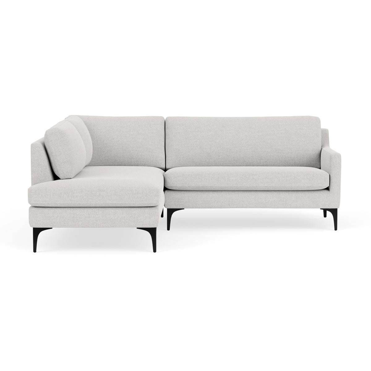 Astha Fabric Left Corner Sofa - Modern L-Shaped Sectional Couch for Living Room, Lounge & Small Spaces | Comfortable Home Furniture for Relaxing & Entertaining